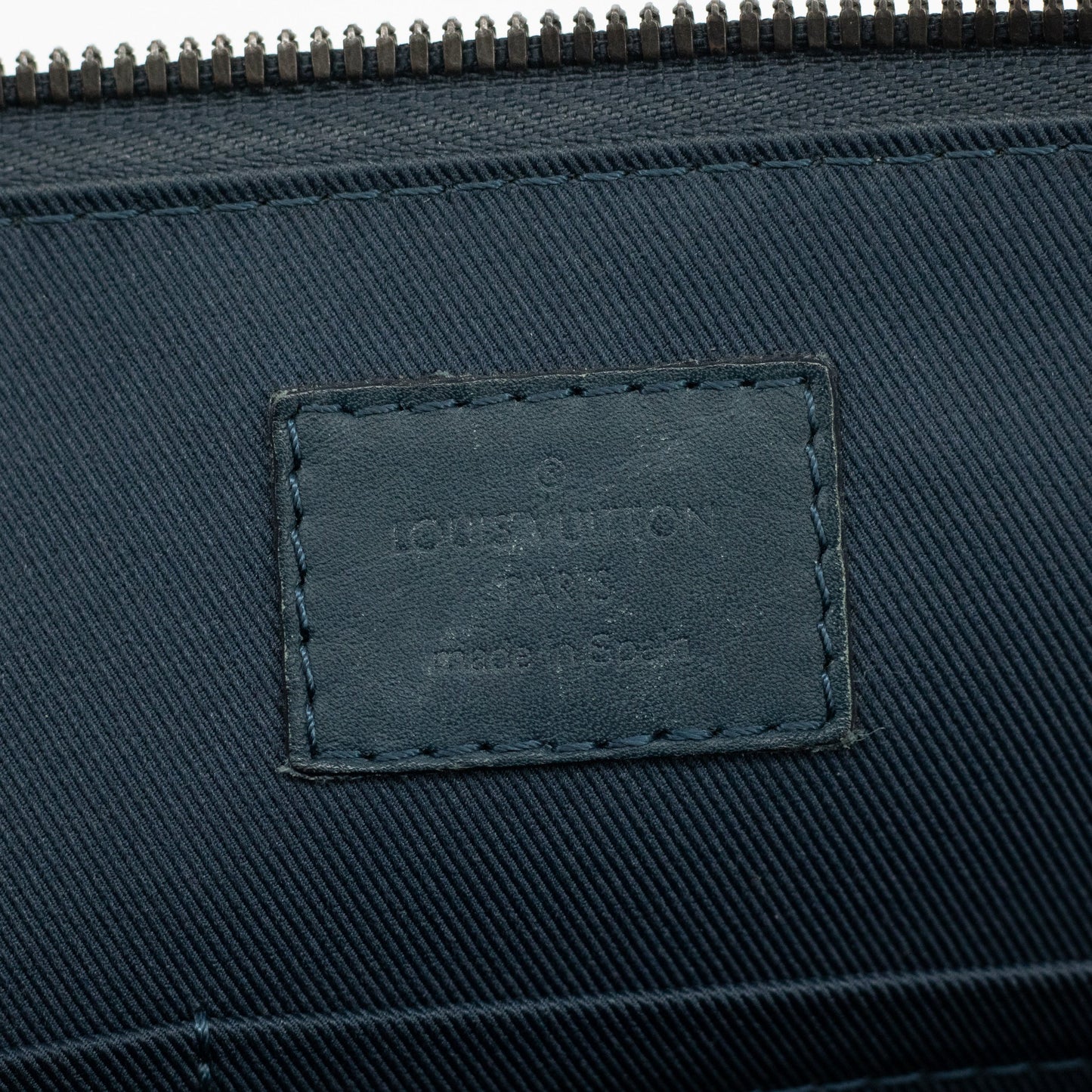 Louis Vuitton Briefcase Damier Infini Navy Business Bag Shoulder Bag #1708