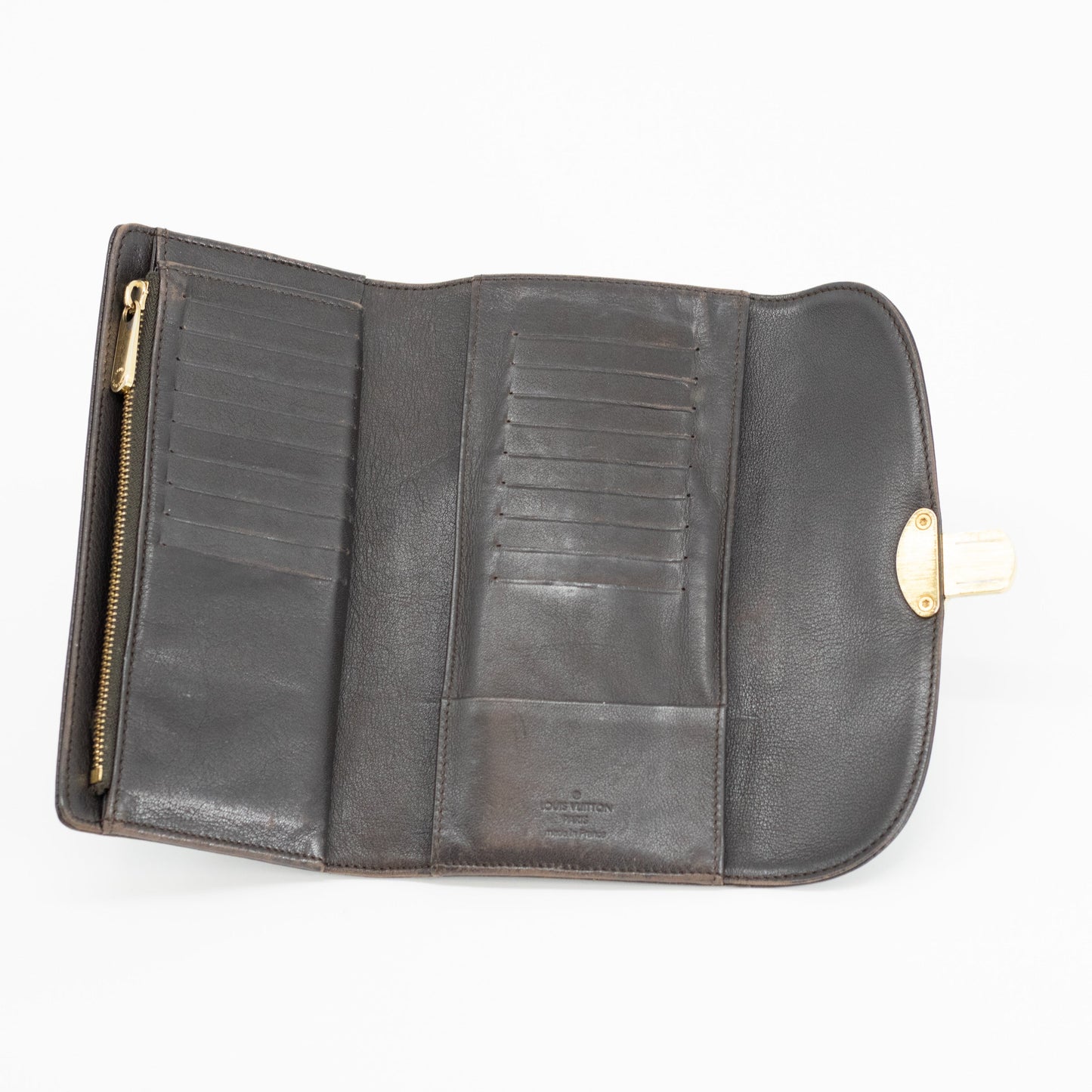Louis Vuitton Mahina Brown Elysee Long Wallet #1752