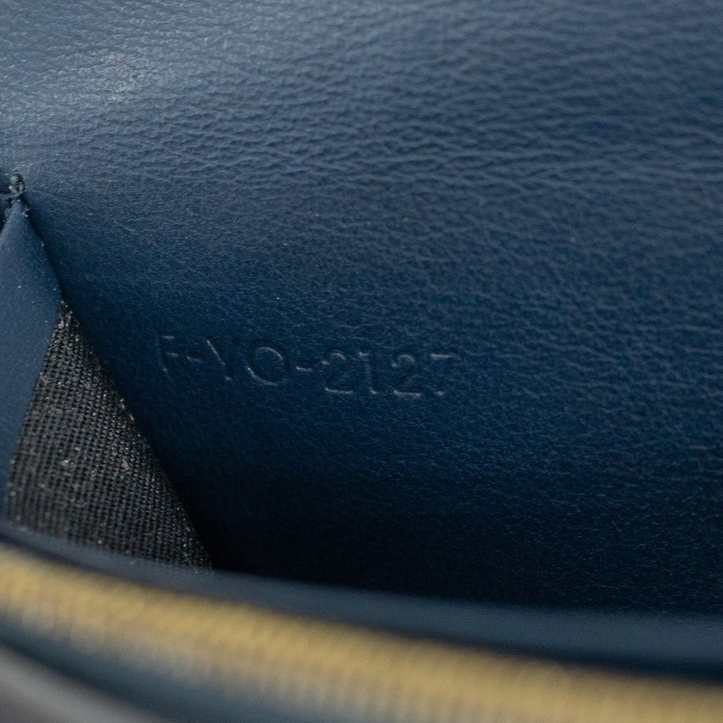 Celine Long Wallet in Navy and Mint Green Leather #1755