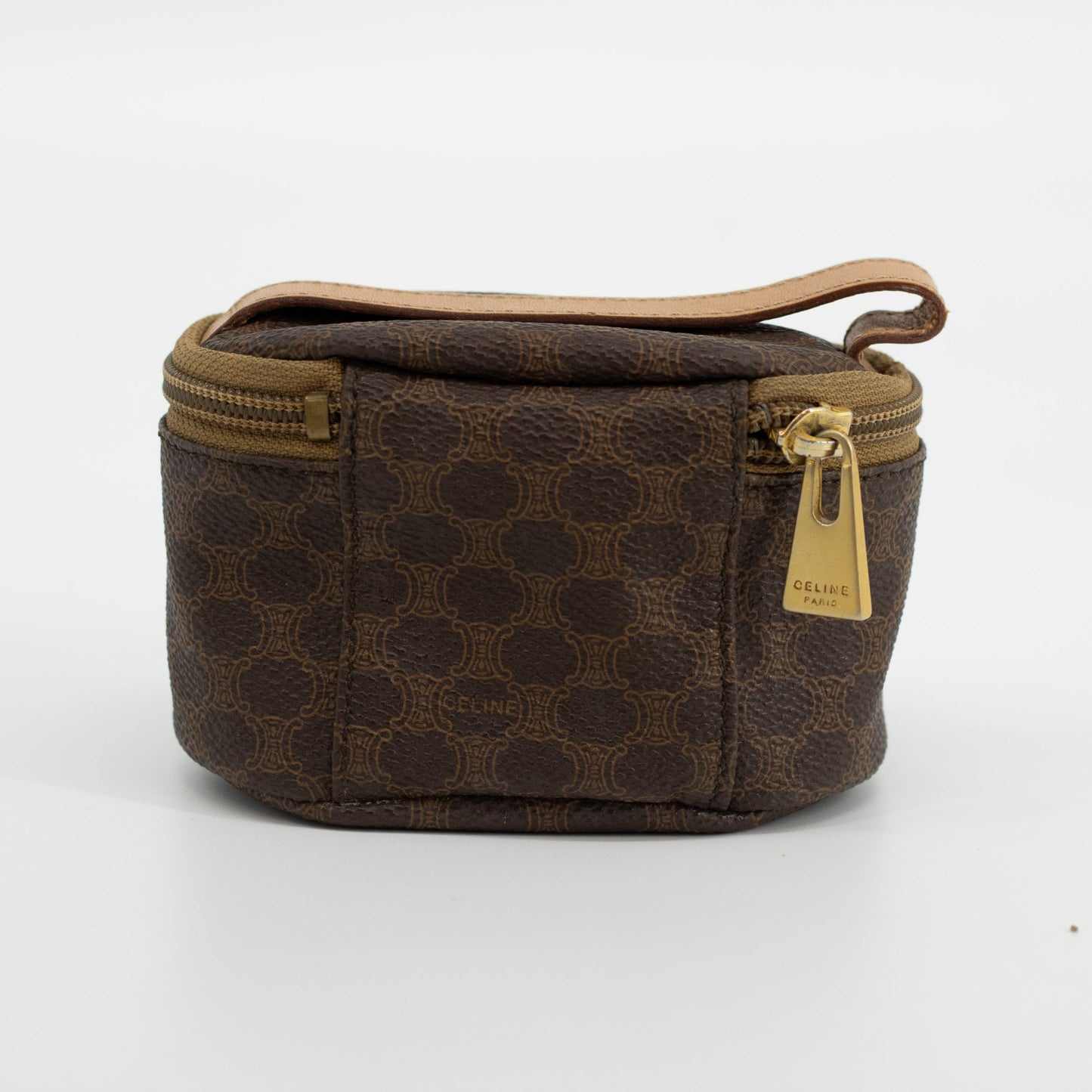 Celine Mini Vanity Case in Brown Macadam Canvas #1766