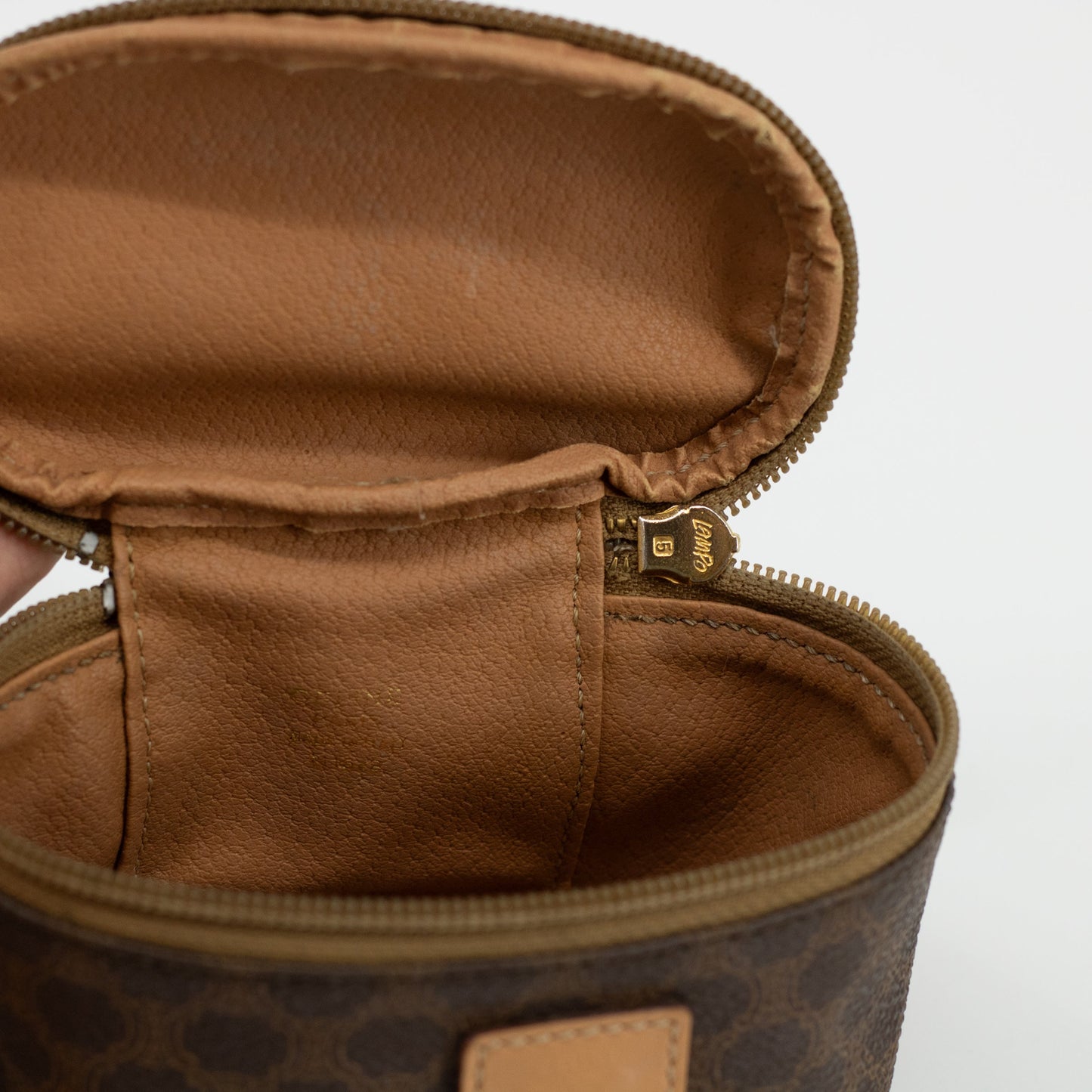 Celine Mini Vanity Case in Brown Macadam Canvas #1766