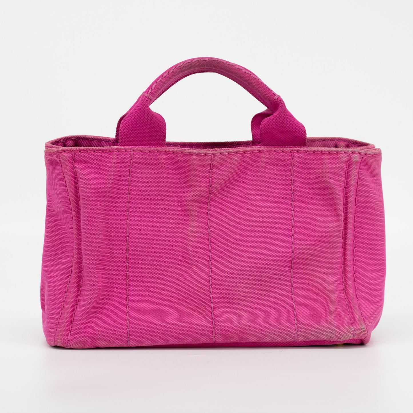 Prada Pink 2-Way Canapa Logo Small Tote #1835