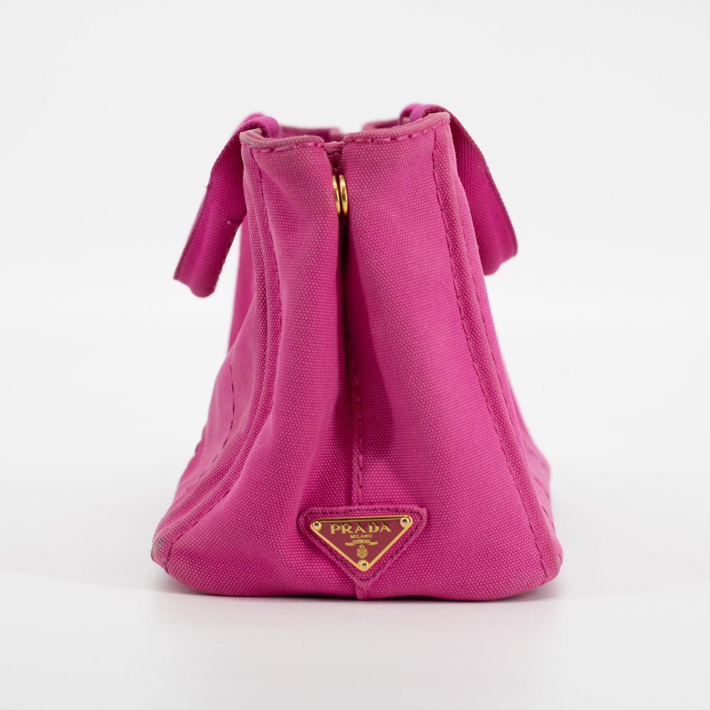 Prada Pink 2-Way Canapa Logo Small Tote #1835