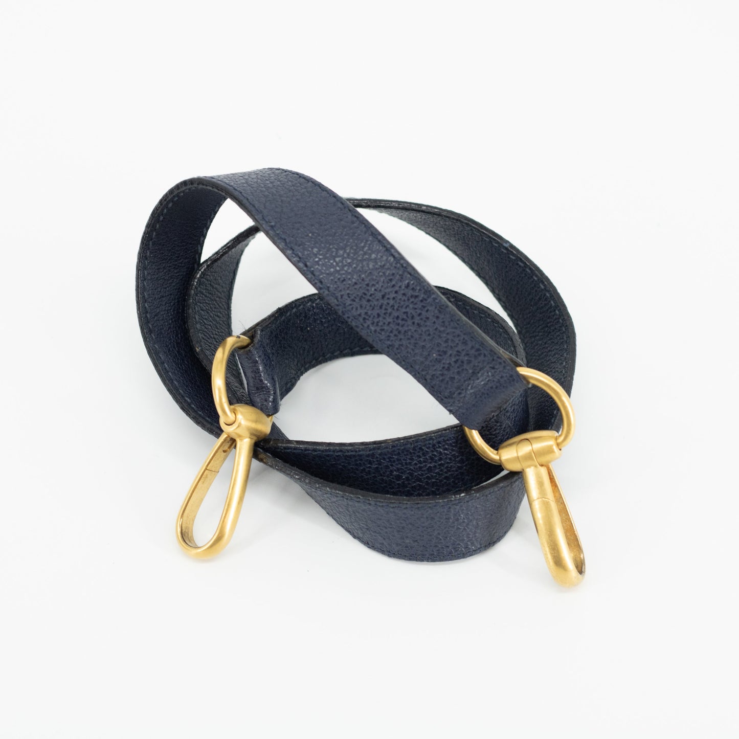 Gucci Navy Bamboo Suede x Leather Drawstring 2WAY Shoulder Bag #1881