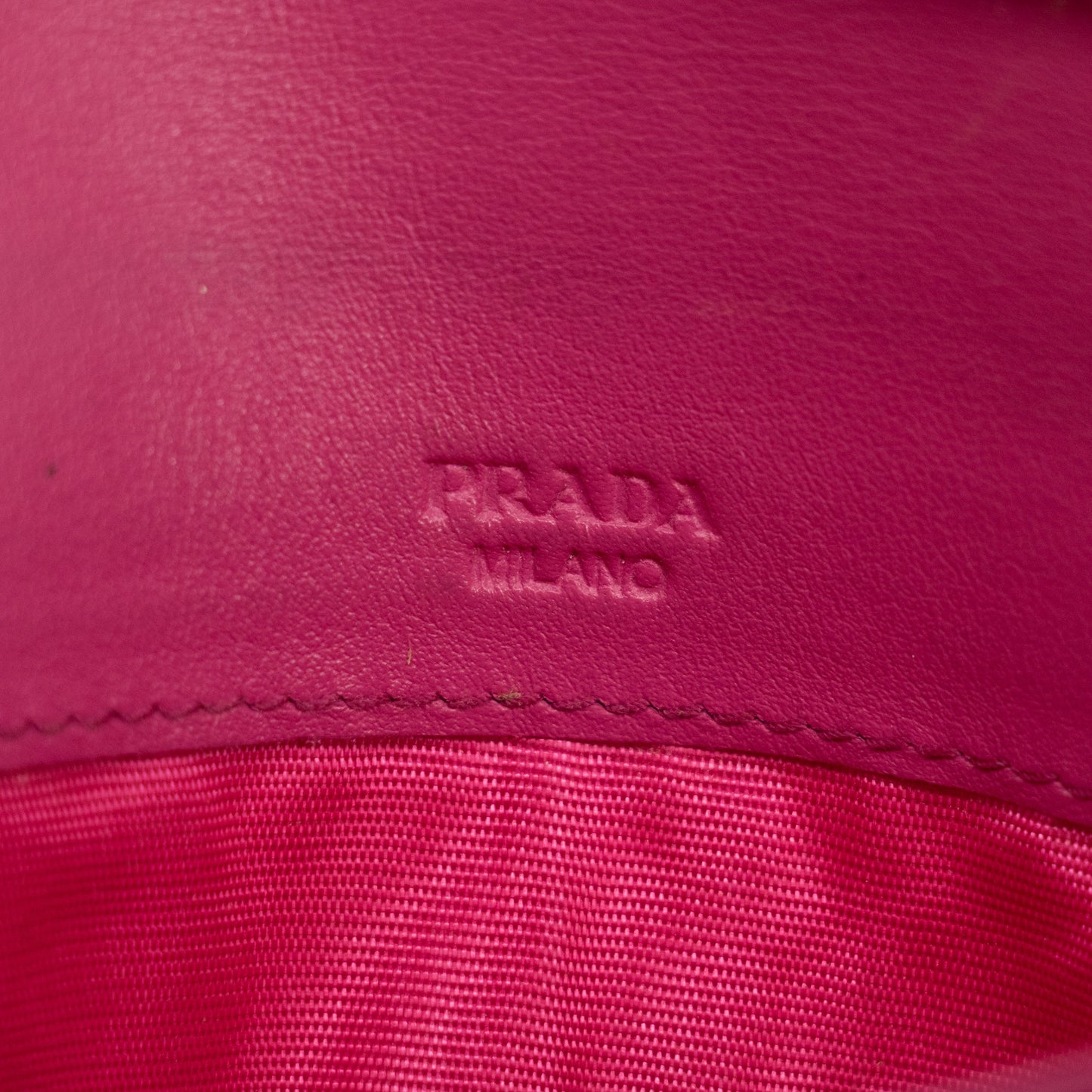 Prada Magenta Pink Quilted Leather Long Wallet #1955