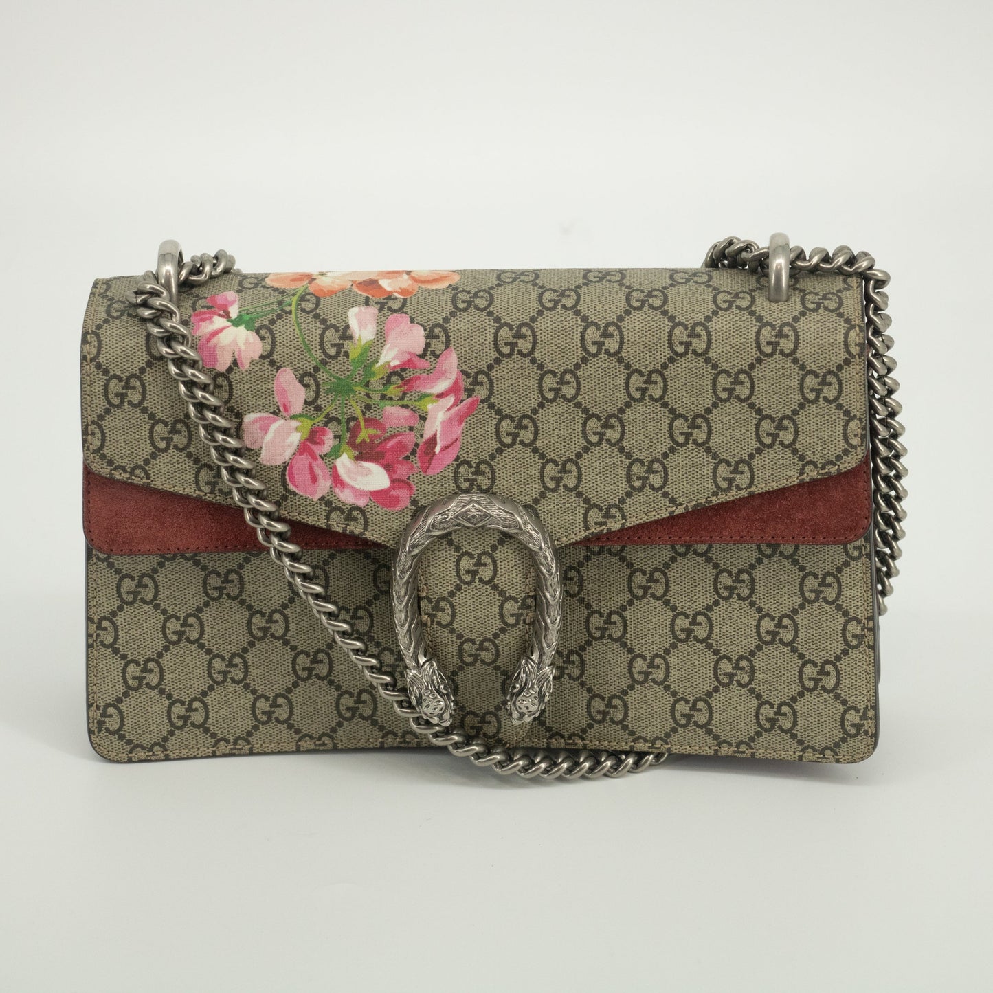 Gucci GG Supreme Canvas Medium Dionysus Shoulder Bag Floral-#1996