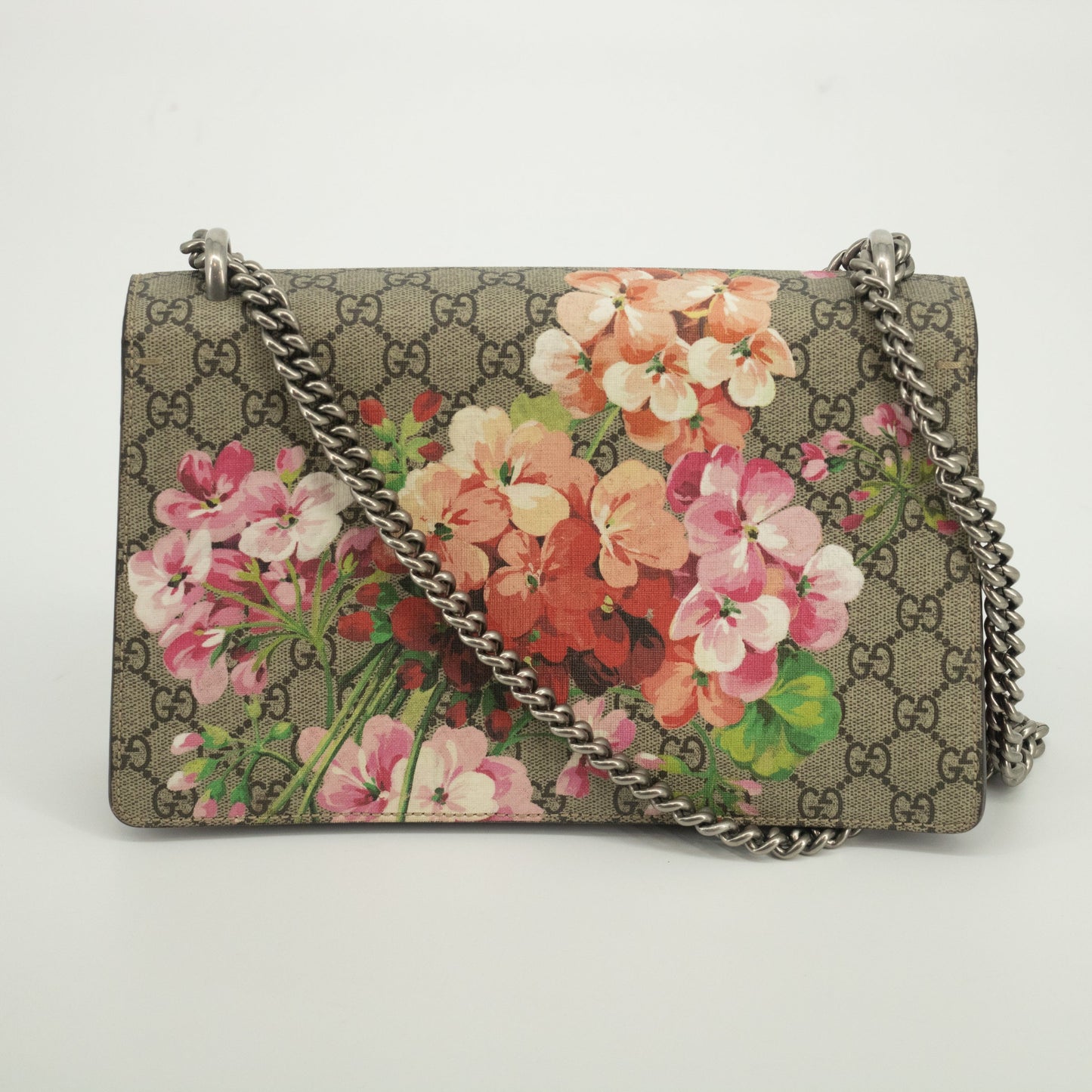 Gucci GG Supreme Canvas Medium Dionysus Shoulder Bag Floral-#1996