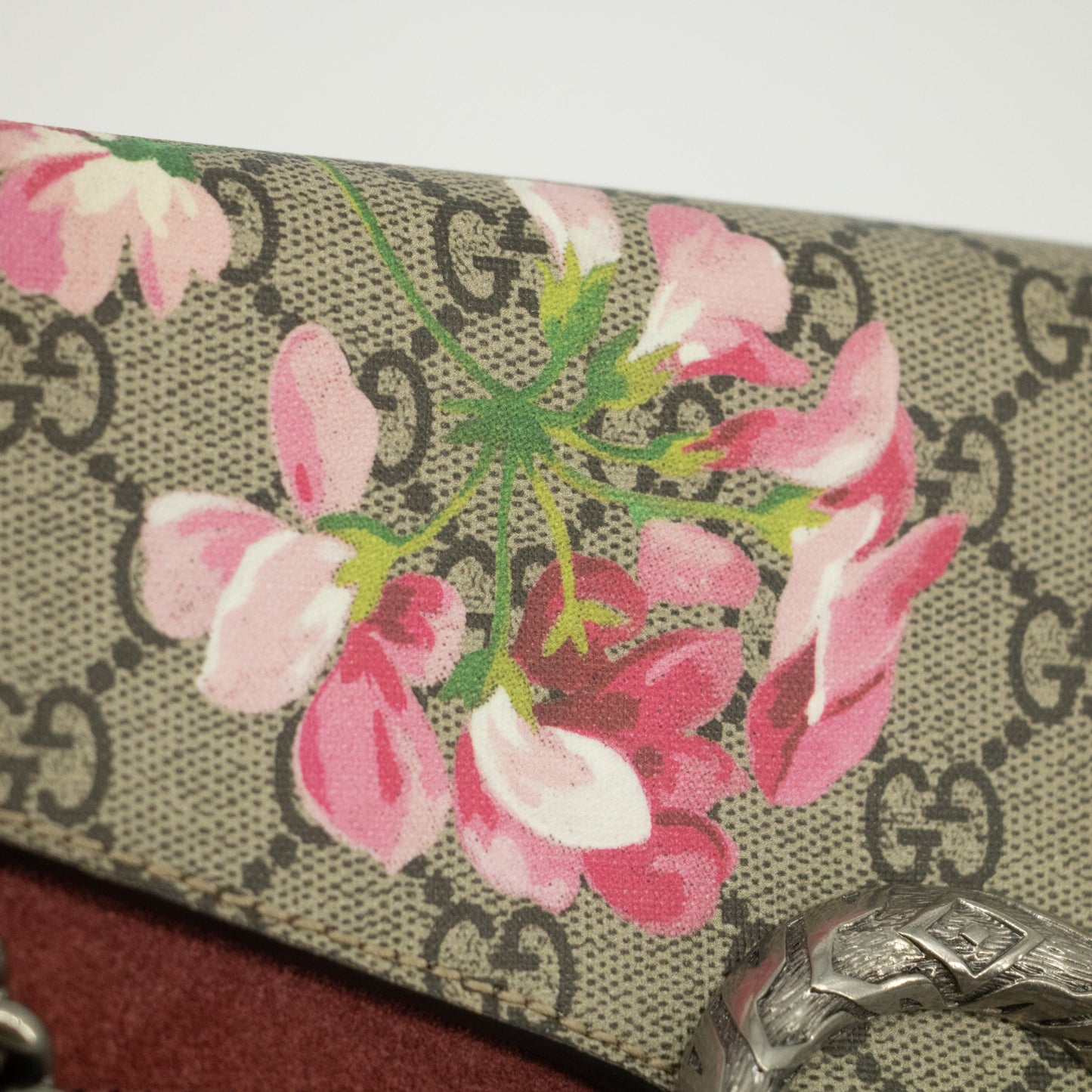 Gucci GG Supreme Canvas Medium Dionysus Shoulder Bag Floral-#1996