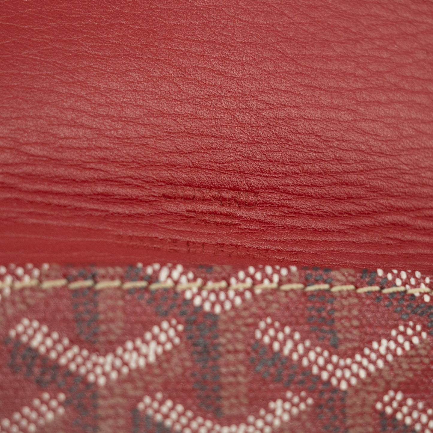 Goyard Red Herringbone Saint Louis PM w/ Pouch #2018