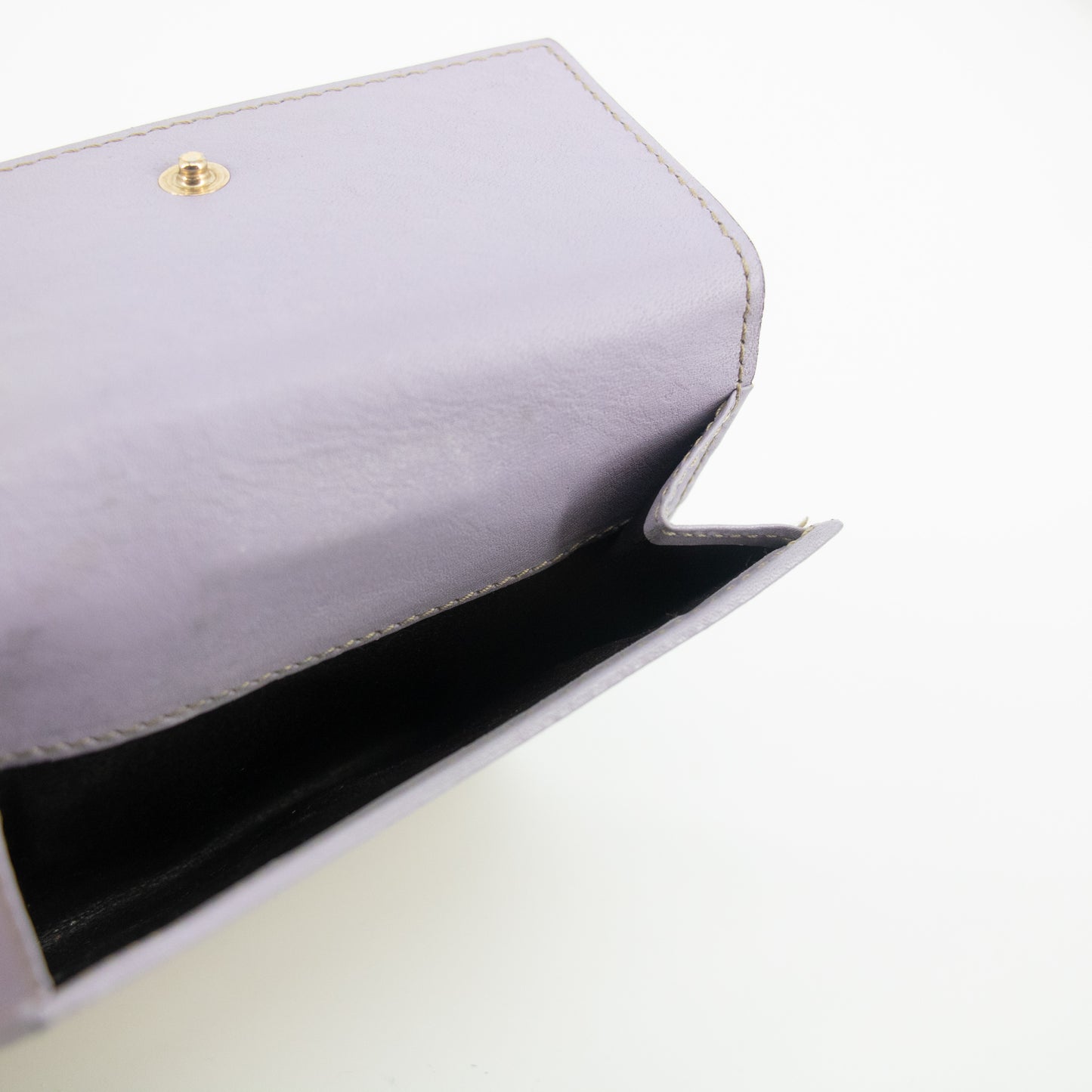 Gucci Beige x Light Purple GG Canvas x Leather Heart Compact Wallet #2037