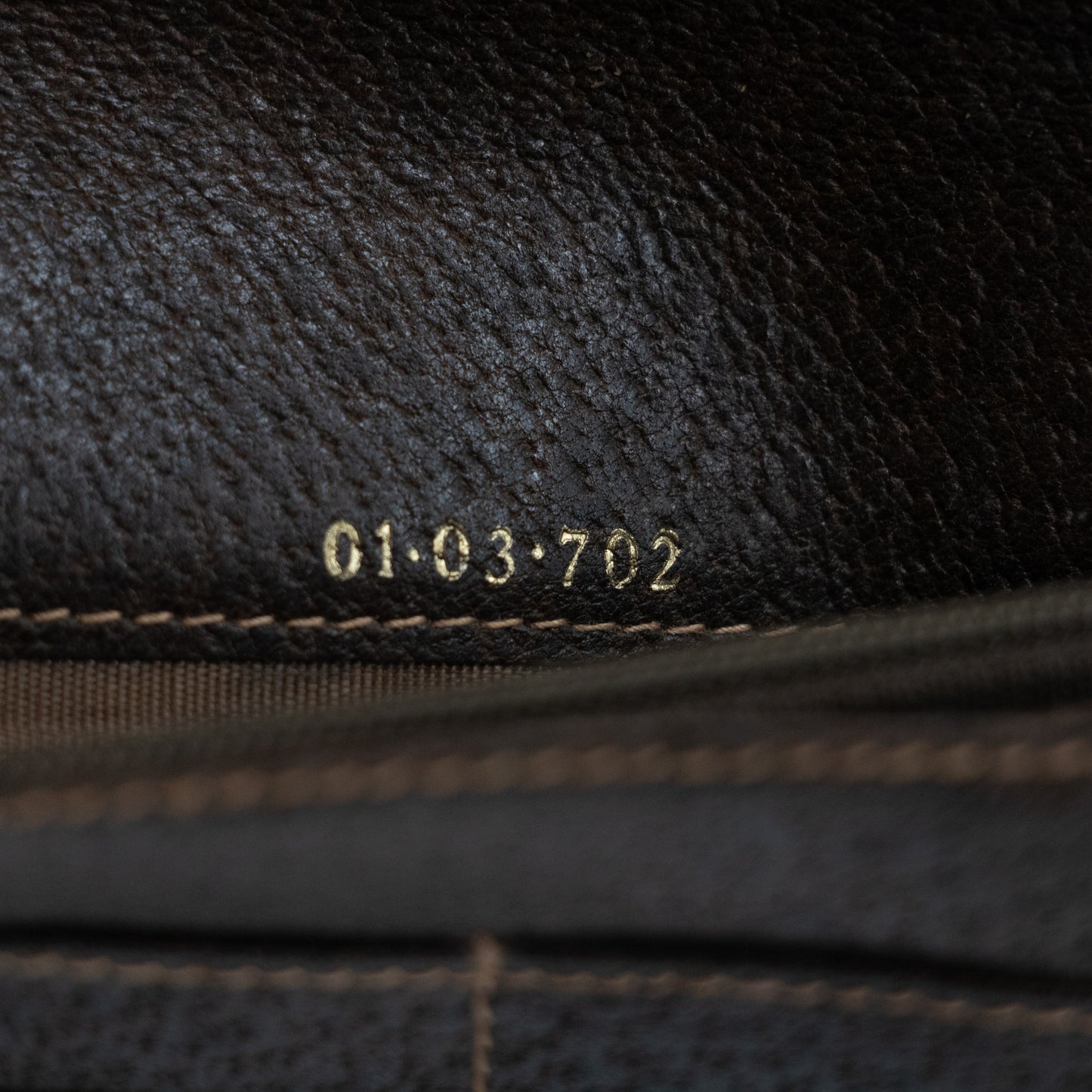 Gucci Brown GG Supreme PVC x Leather Long Wallet #2038