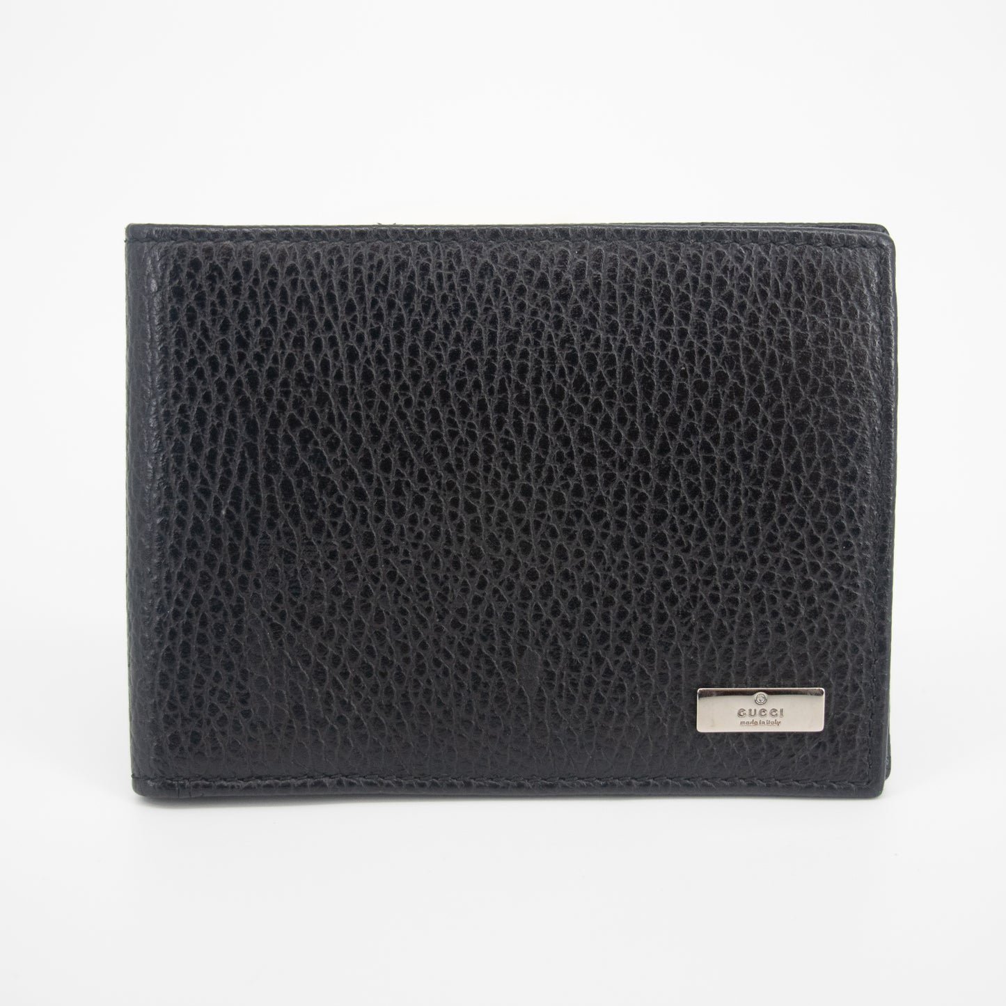 Gucci Black Leather Bifold Wallet #2045