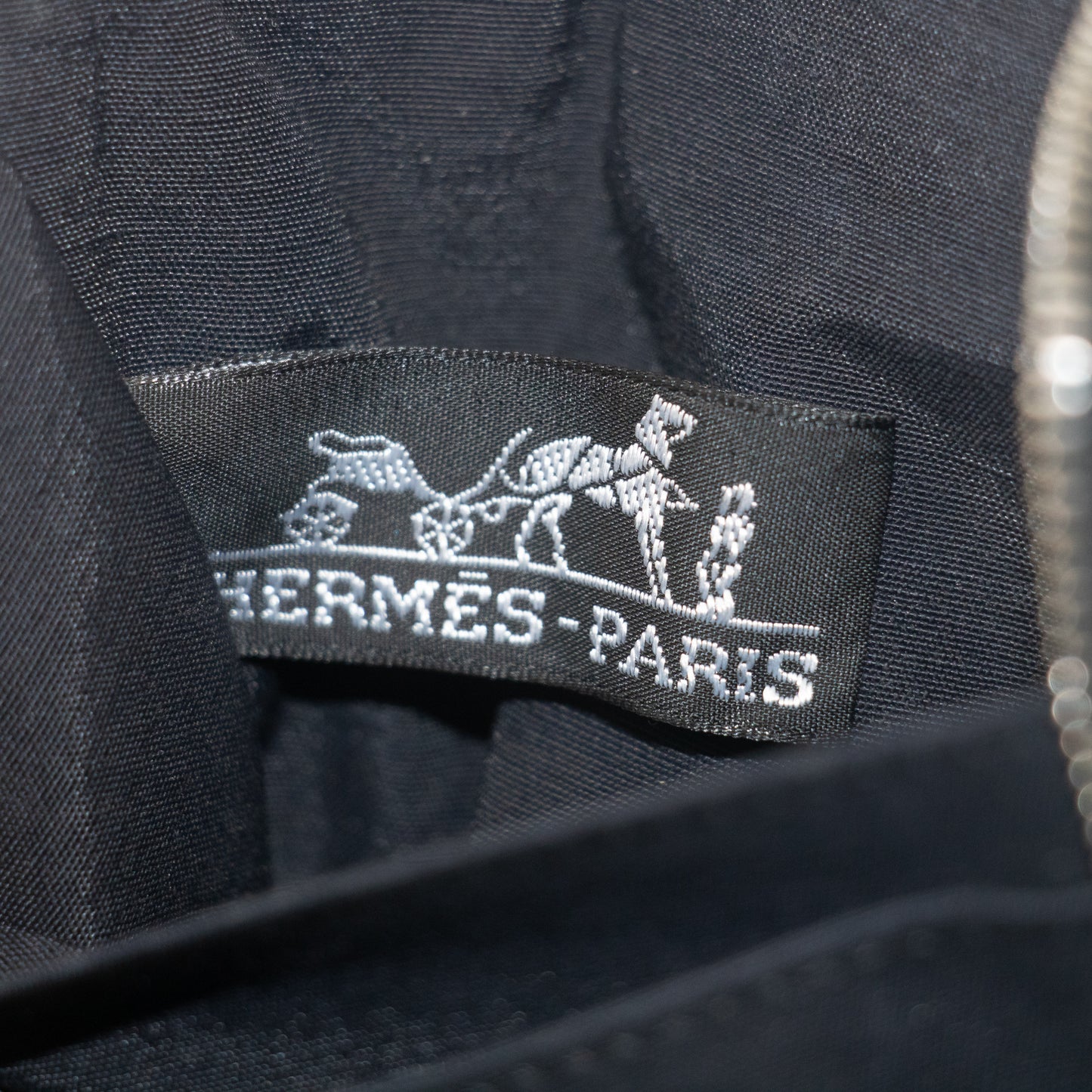 Hermes Black Canvas Fool to Purse PM Zippy #2049