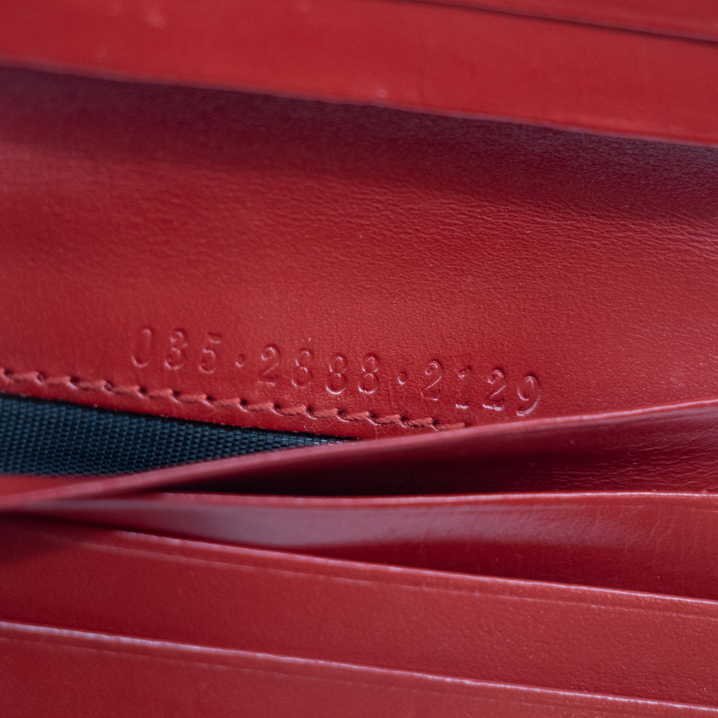 Gucci Red x Black Jackie GG Canvas x Leather Compact Wallet #2059