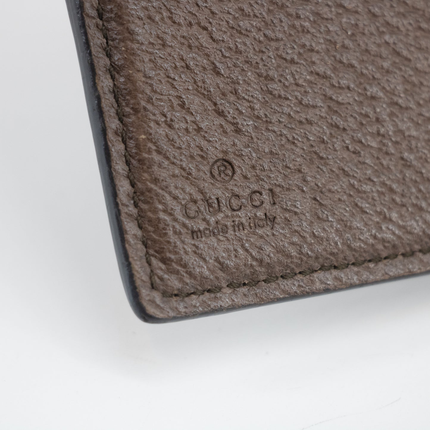 Gucci Brown Ophidia GG Supreme Marmont Sherry Line Compact Wallet #2062