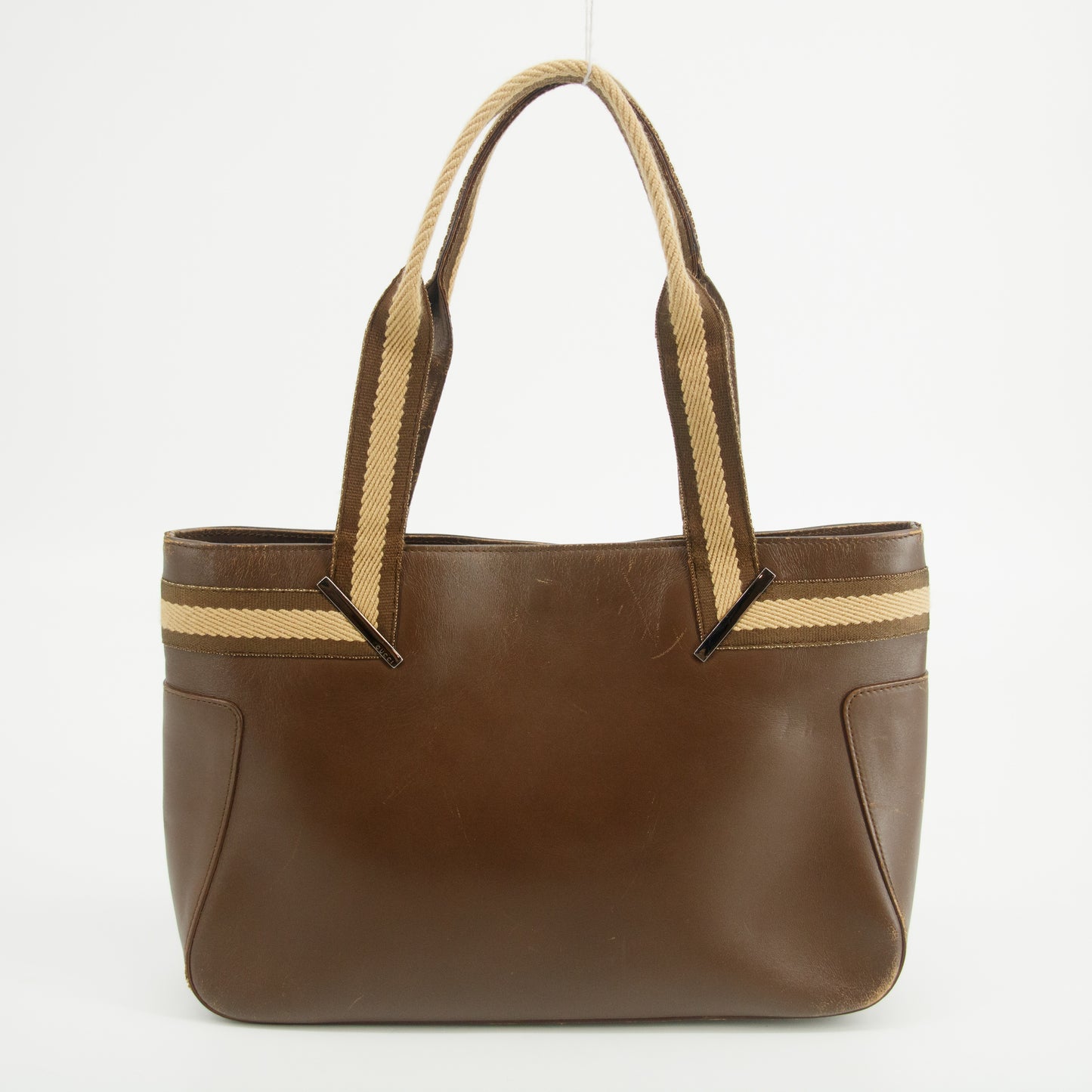 Gucci Brown Leather Tote Bag #2108