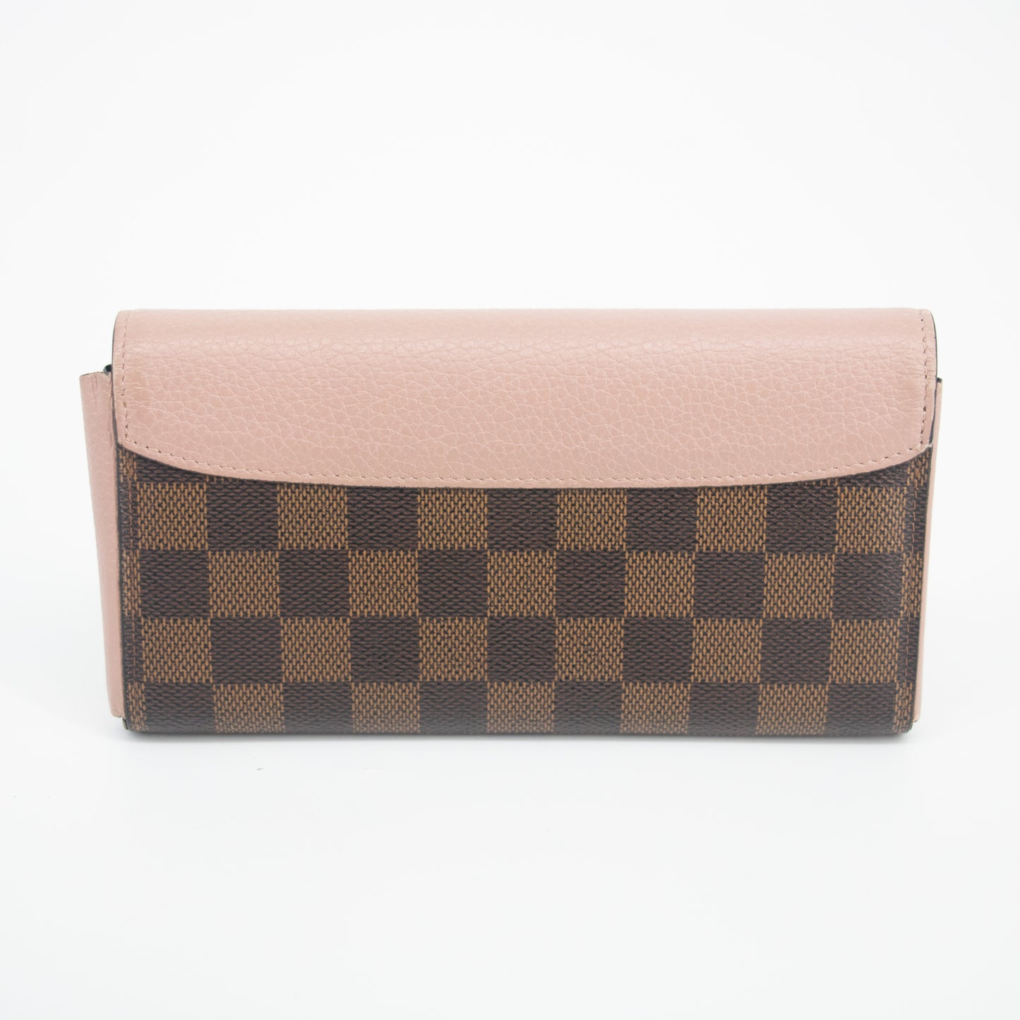 Louis Vuitton Damier Ebene Normandy Long Wallet Pink #2169