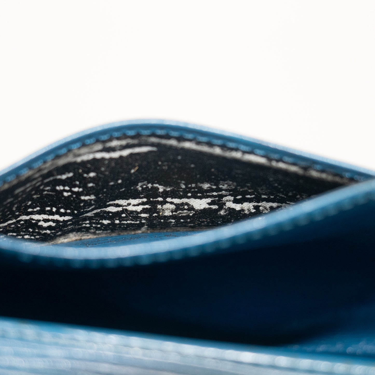 Louis Vuitton Blue Epi Leather Porte Sarah Wallet #2178