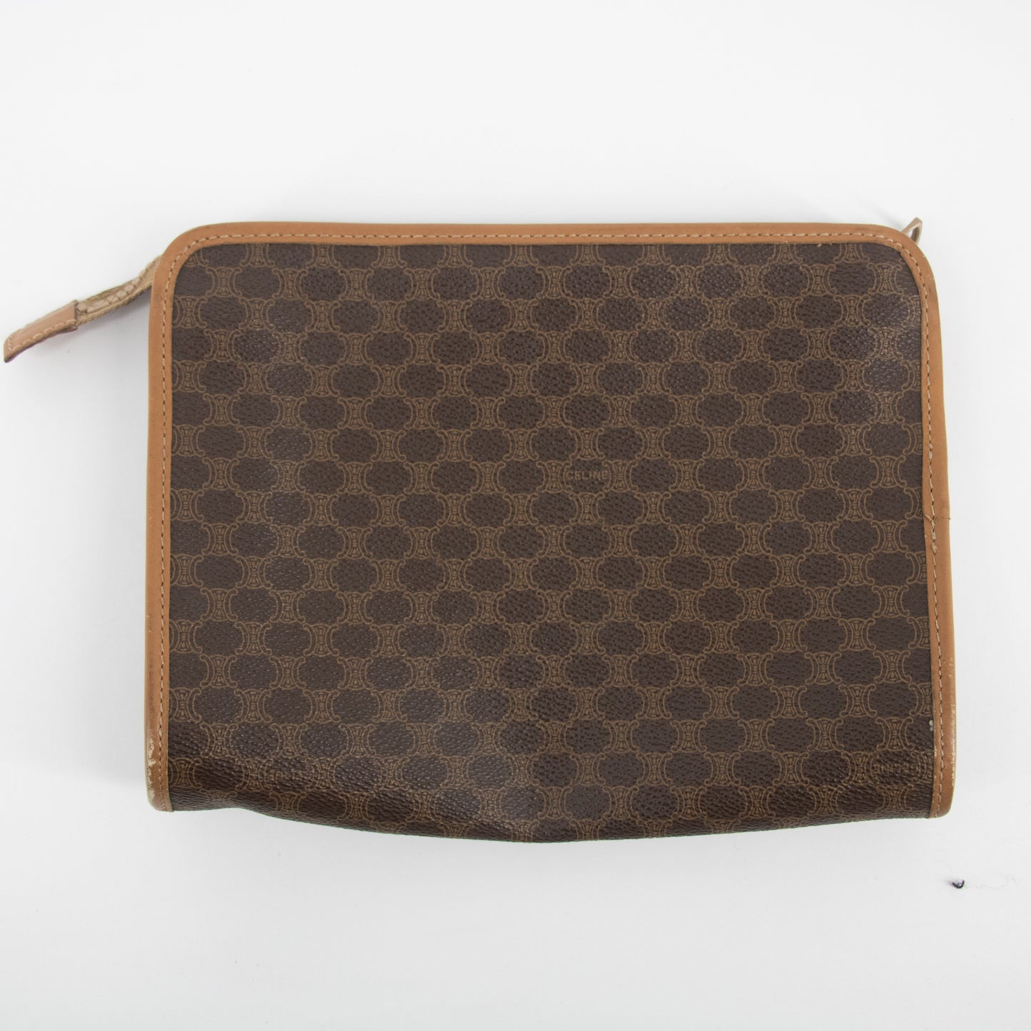 Celine Macadam Pattern PVC Clutch Pouch Bag #2183