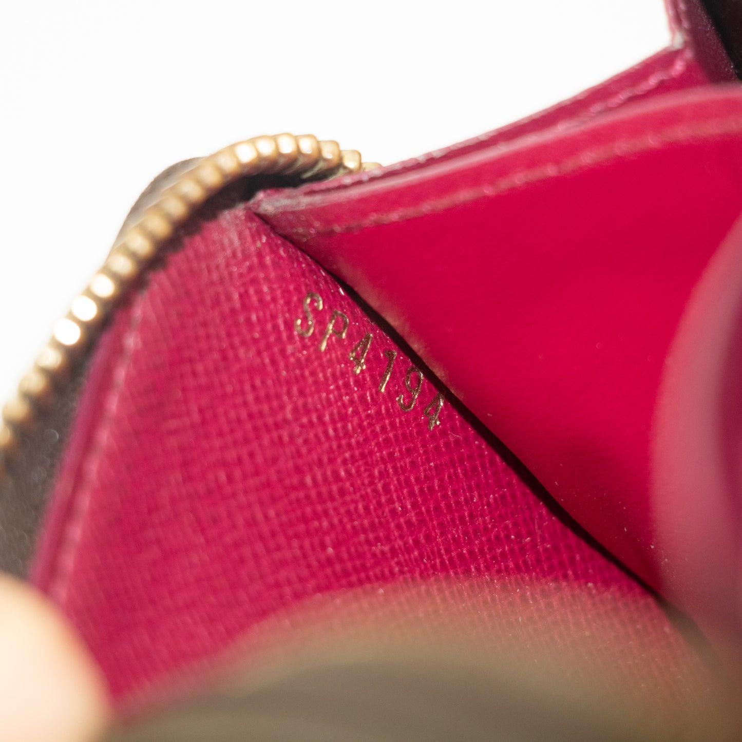 Louis Vuitton Monogram Canvas Clemence Wallet w/ Fuchsia Interior #2184