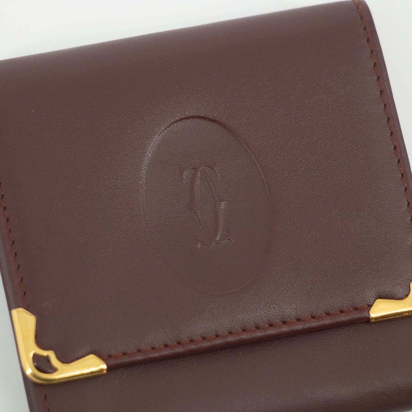 Cartier Red Leather Coin Pouch #2196