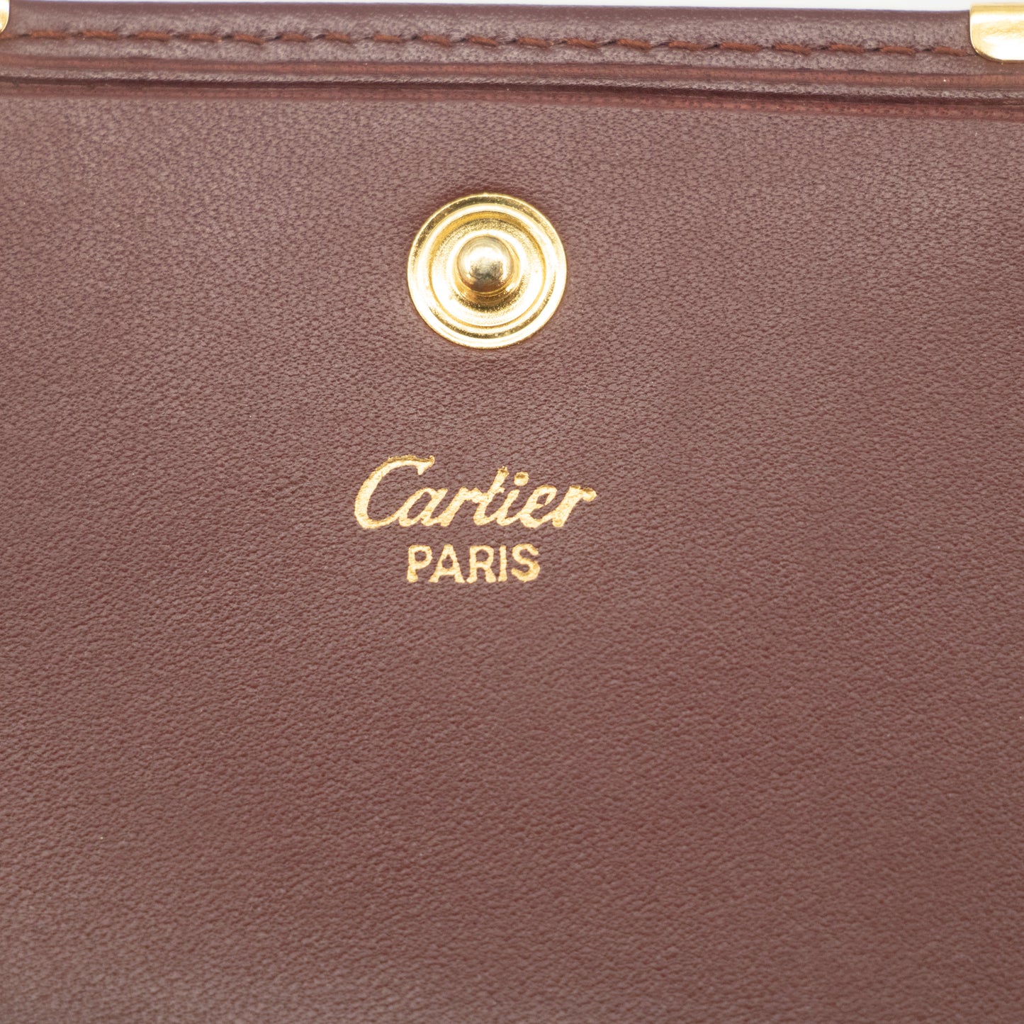 Cartier Red Leather Coin Pouch #2196