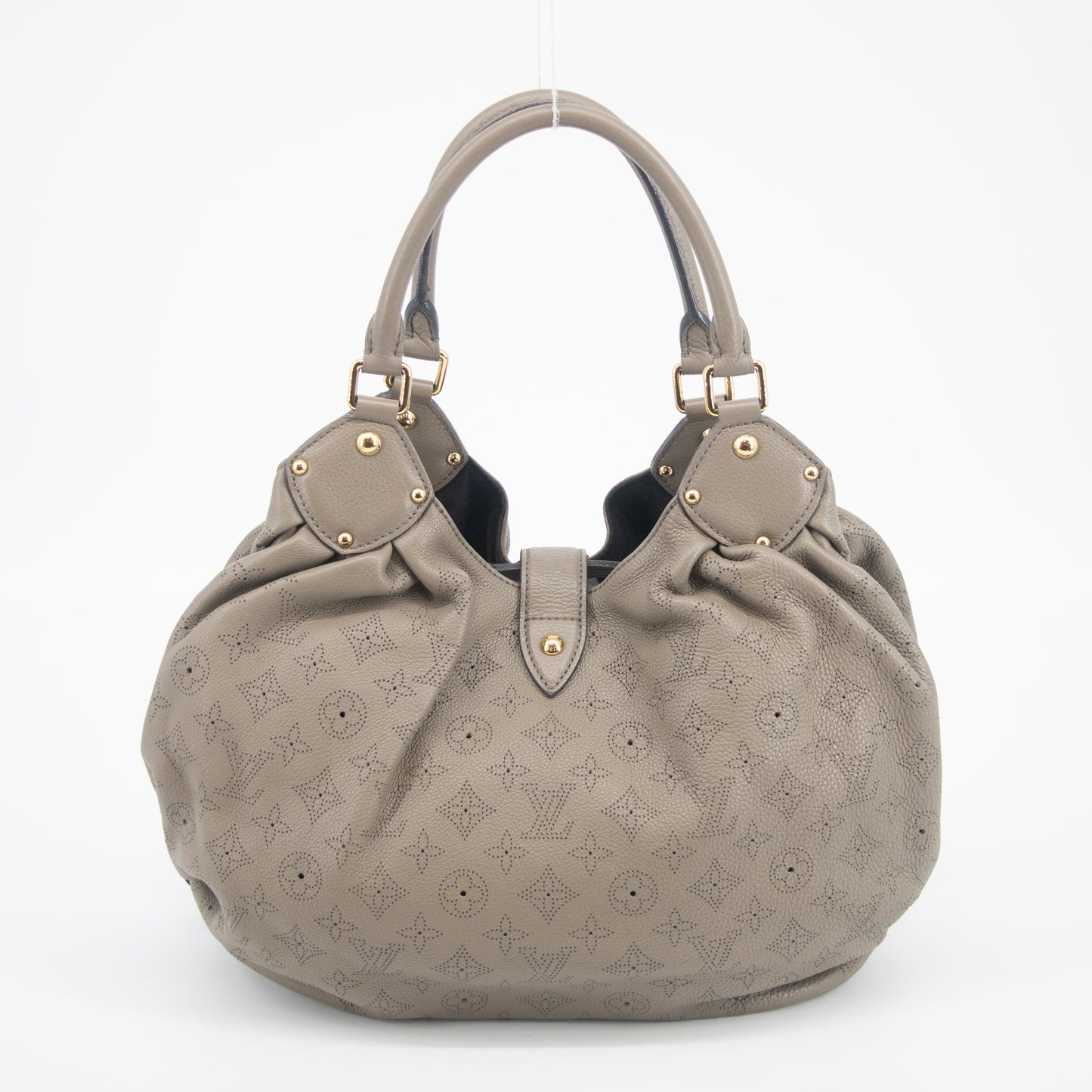 Louis Vuitton Grey Monogram Leather Mahina Large #2199