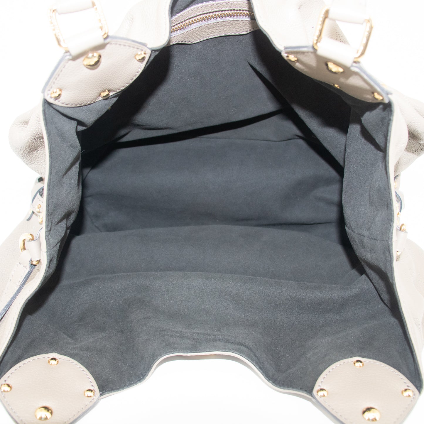 Louis Vuitton Grey Monogram Leather Mahina Large #2199
