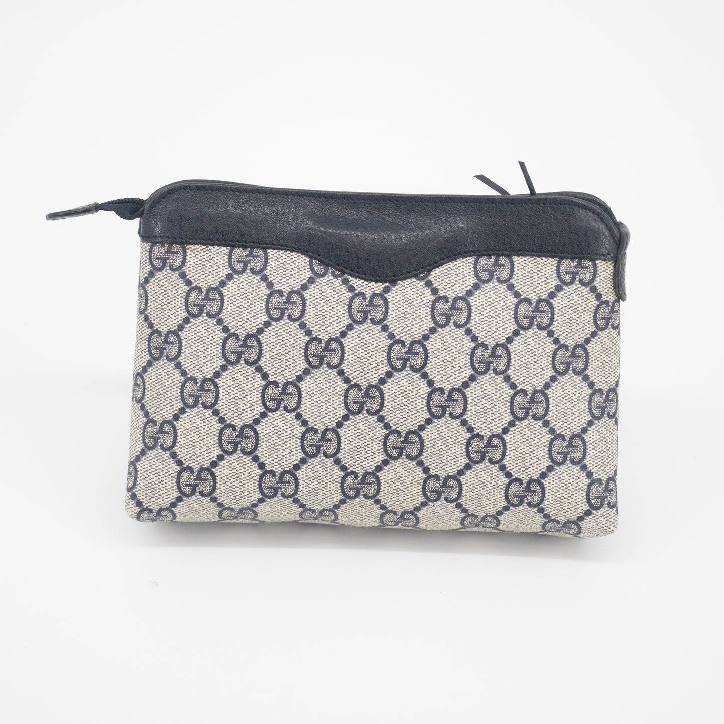 Gucci GG Supreme Canvas Coated Navy Pouch #2204