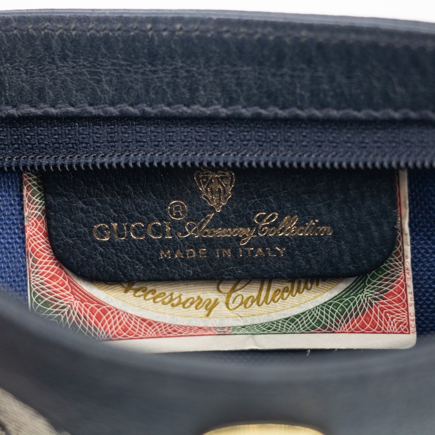 Gucci GG Supreme Canvas Coated Navy Pouch #2204