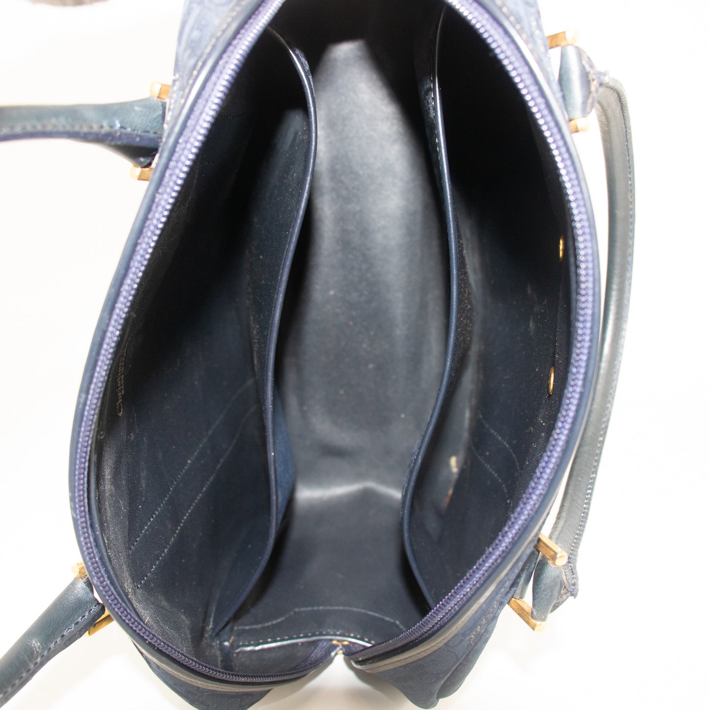 Christian Dior Trotter Canvas Diorissimo Top Handle Bag #2208