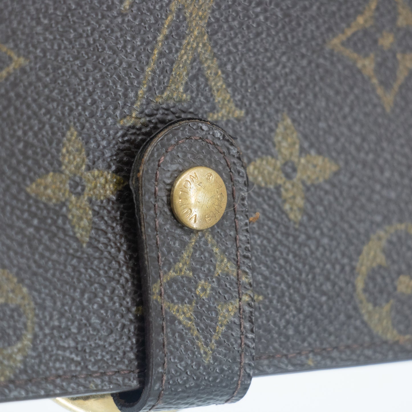 Louis Vuitton Monogram Canvas Kisslock Wallet #2218