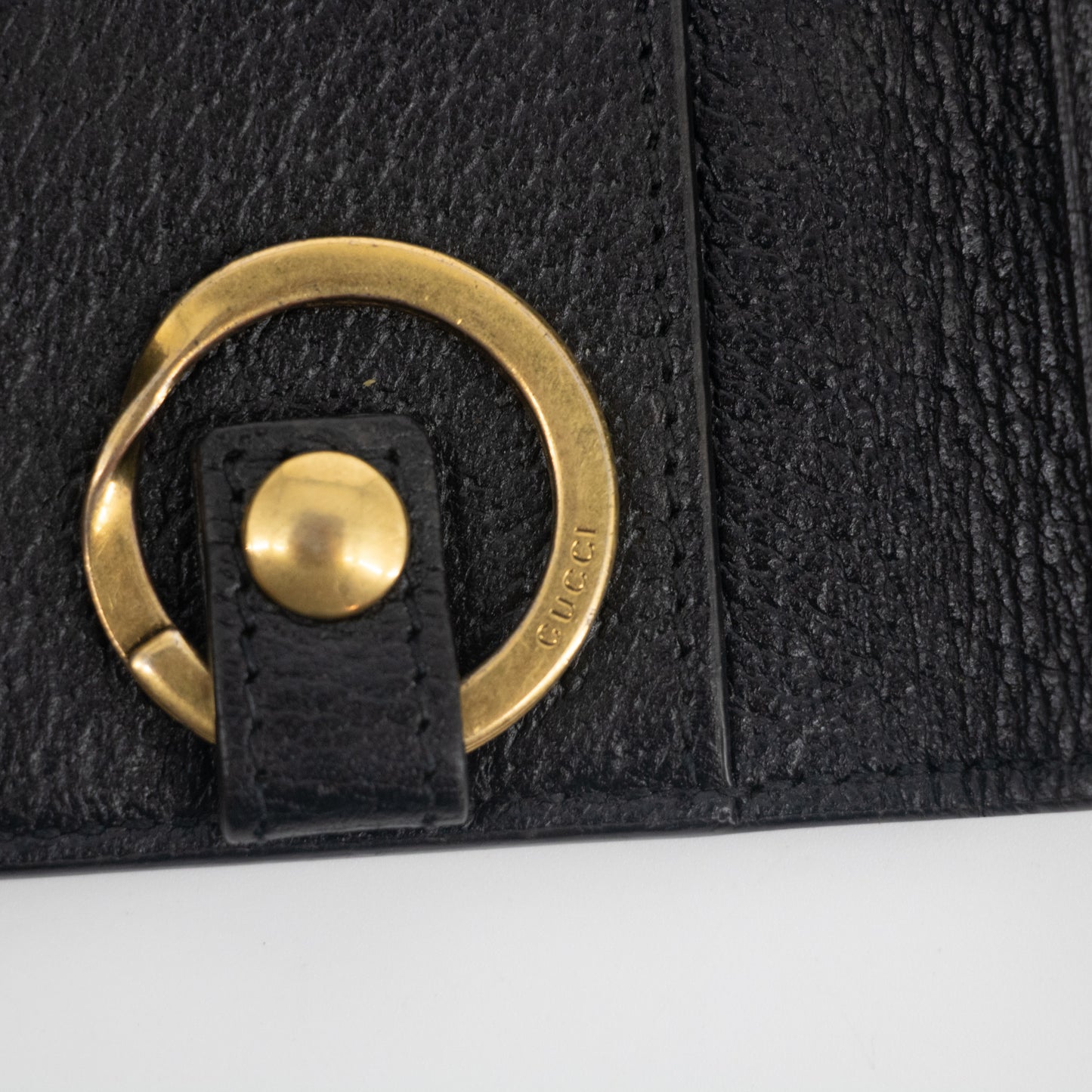 Gucci Leather Bee Gold Star Key Holder #2219