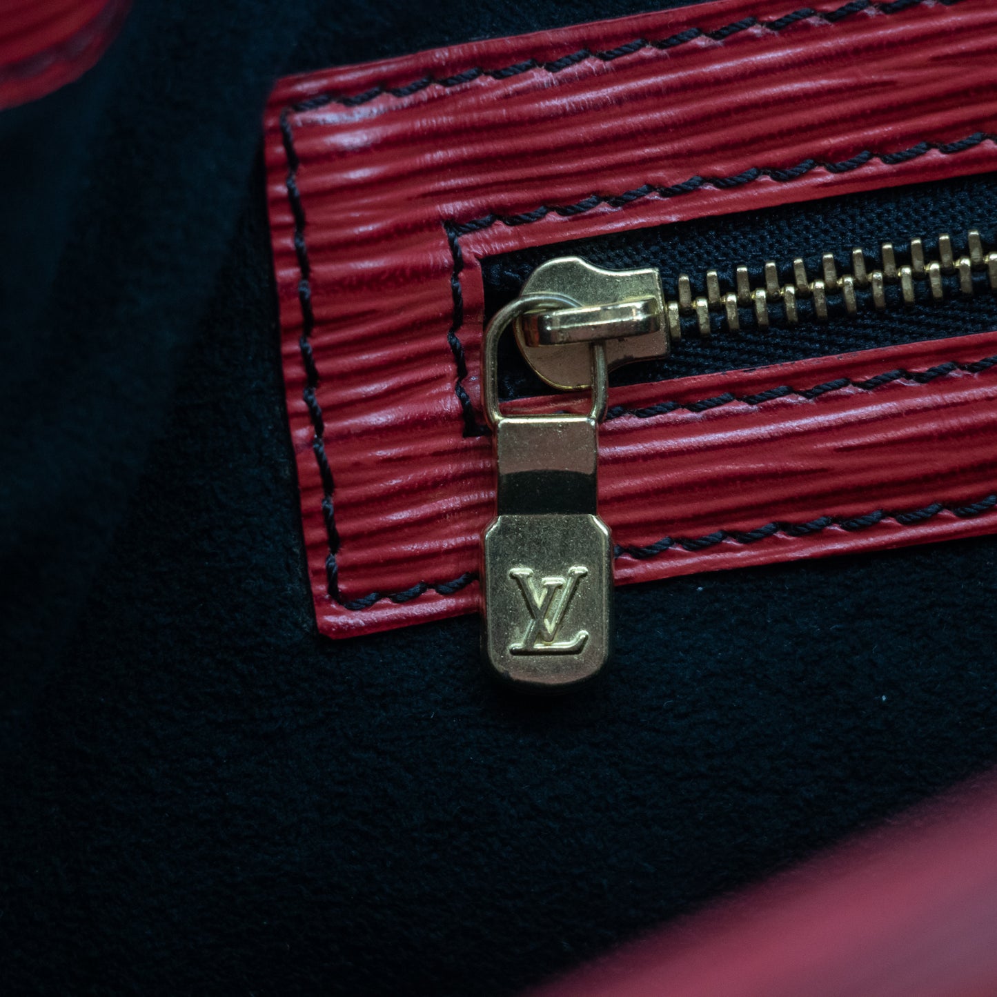 Louis Vuitton Red Epi Leather Petite Noe Shoulder Bag #2229