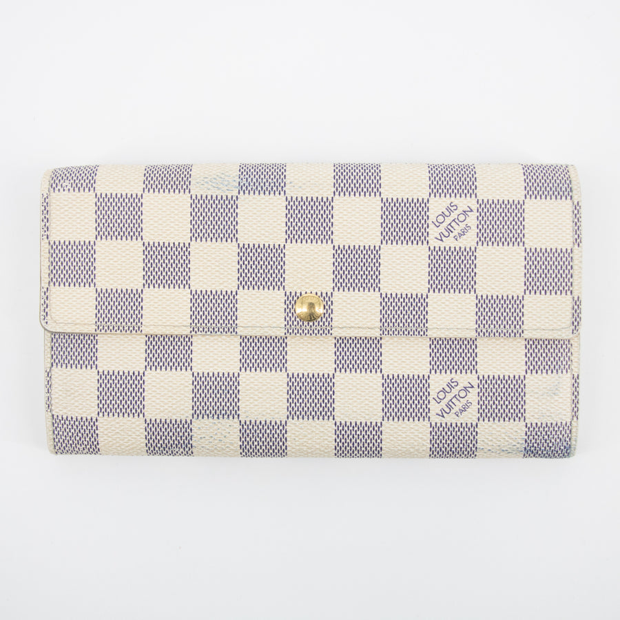 Louis Vuitton Damier Azur Sarah Wallet #2246
