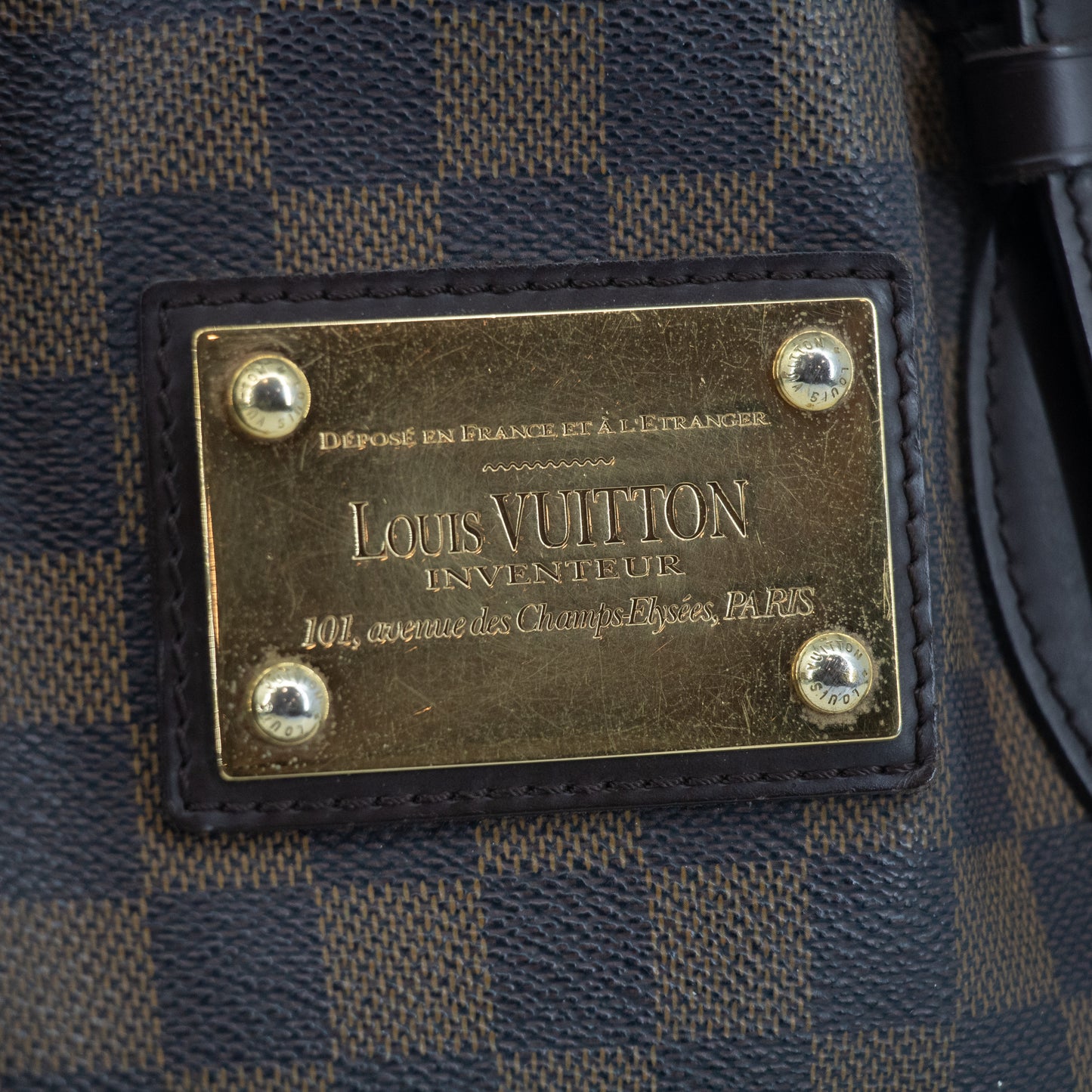 Louis Vuitton Damier Ebene Hampstead PM Tote Bag #2253