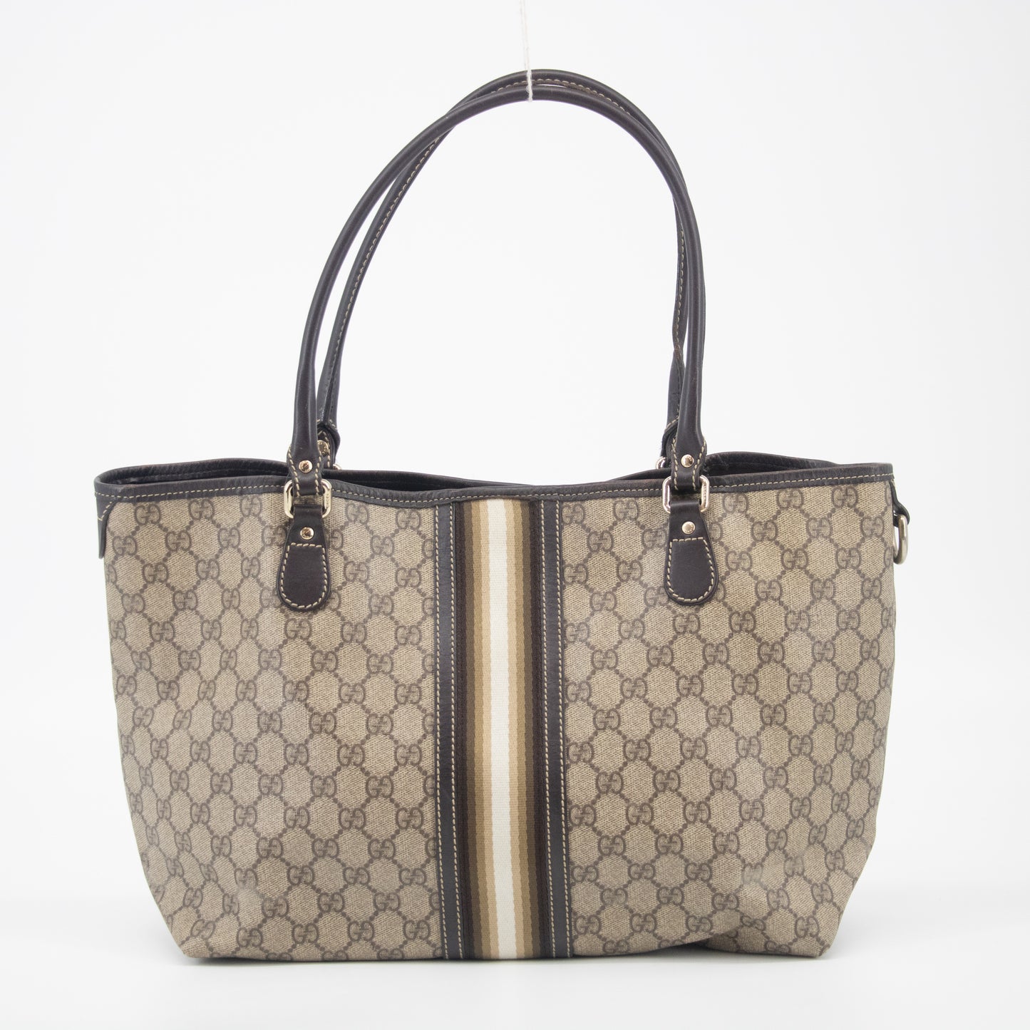 Gucci GG Supreme Canvas Coated Web Tote Bag #2256
