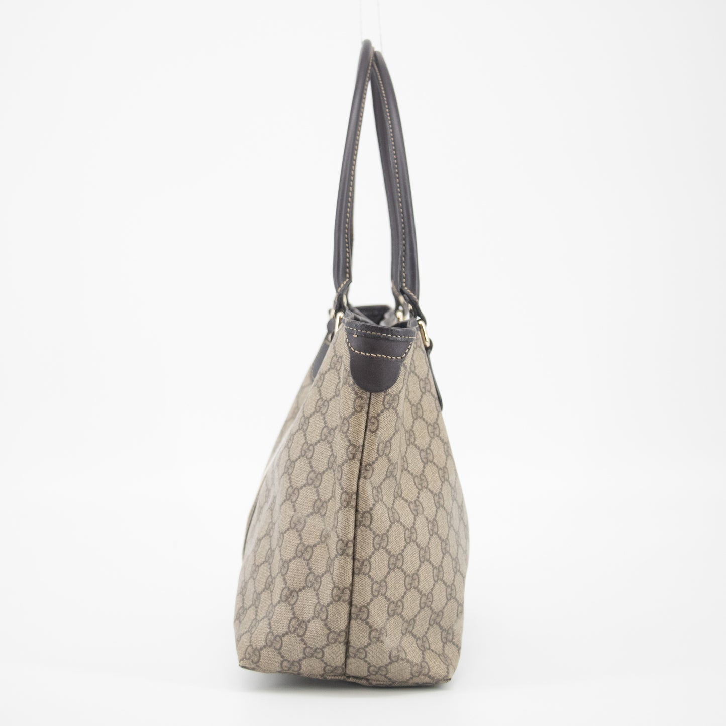 Gucci GG Supreme Canvas Coated Web Tote Bag #2256
