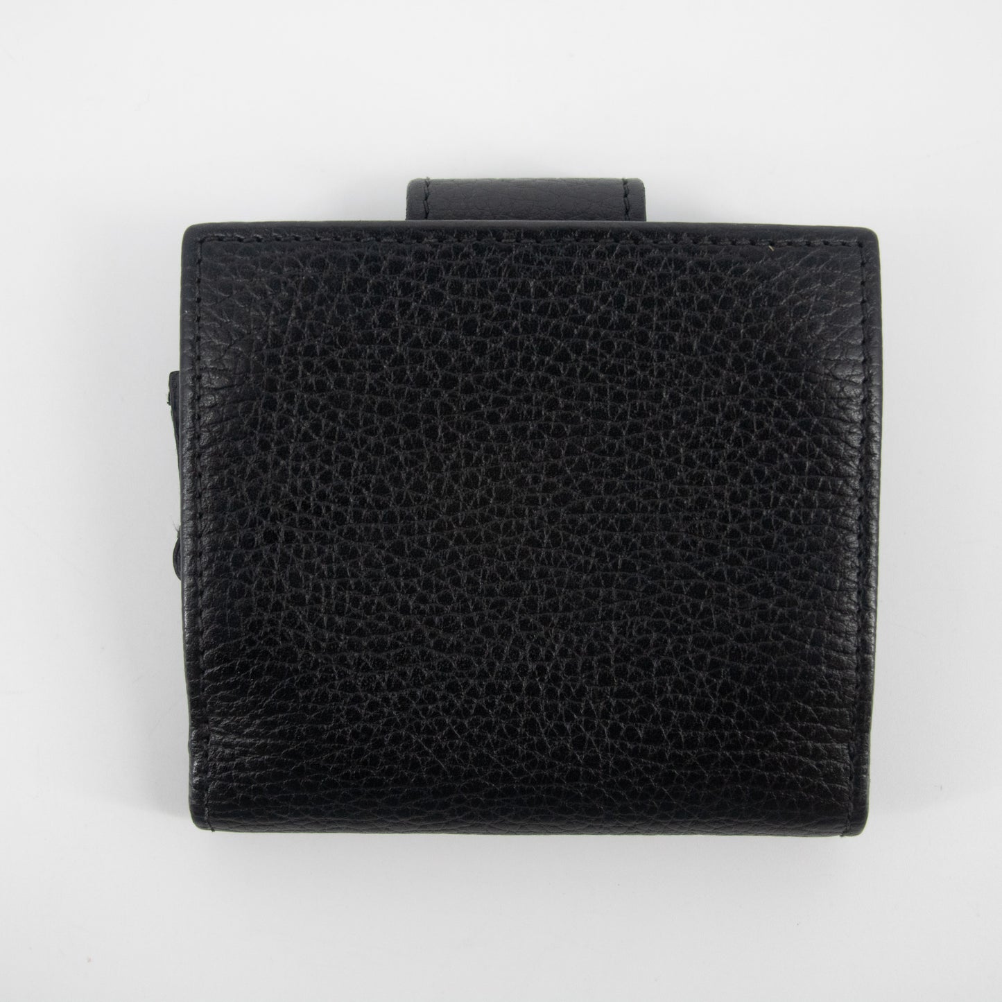 Gucci Black GG Marmont Leather Compact Wallet #2268
