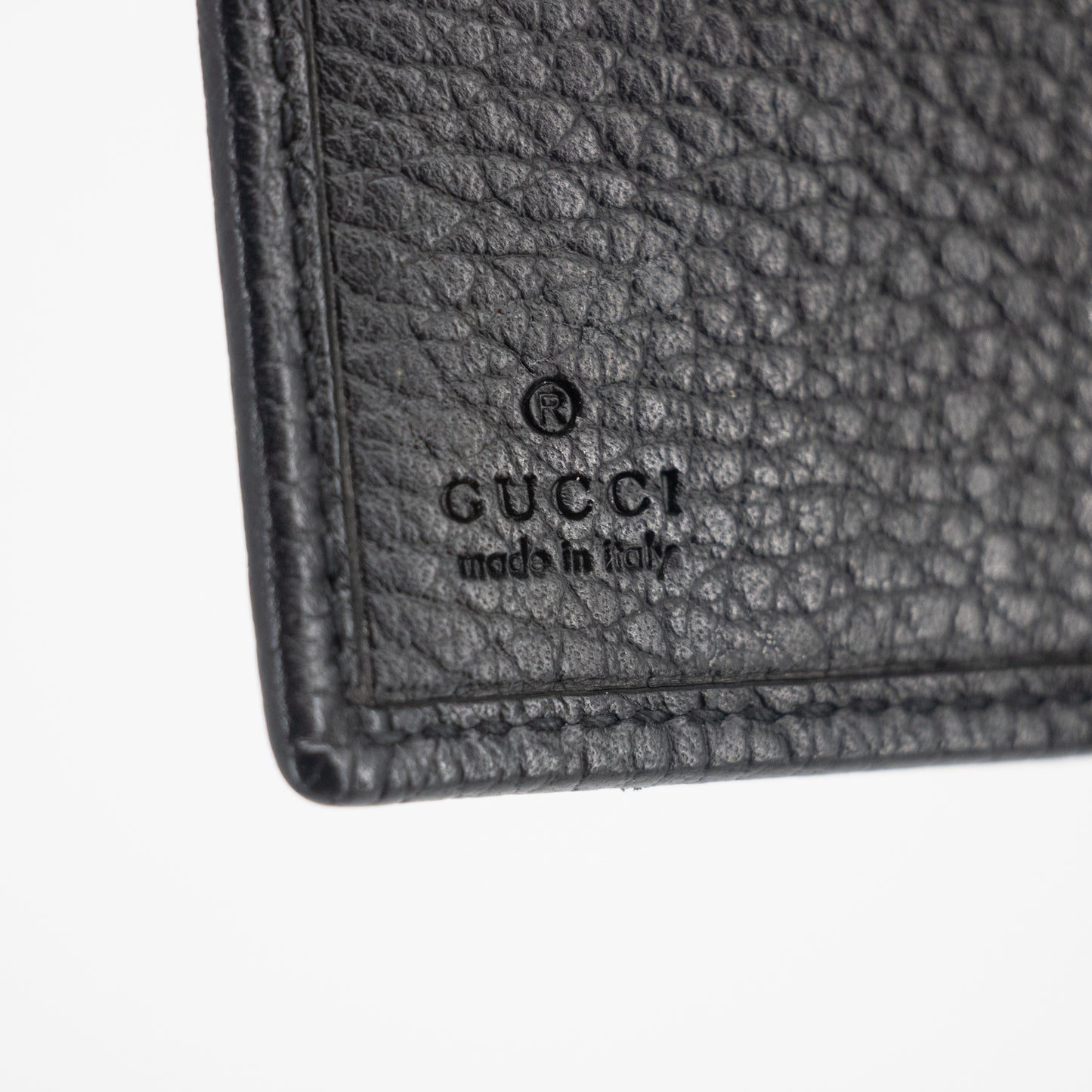 Gucci Black GG Marmont Leather Compact Wallet #2268