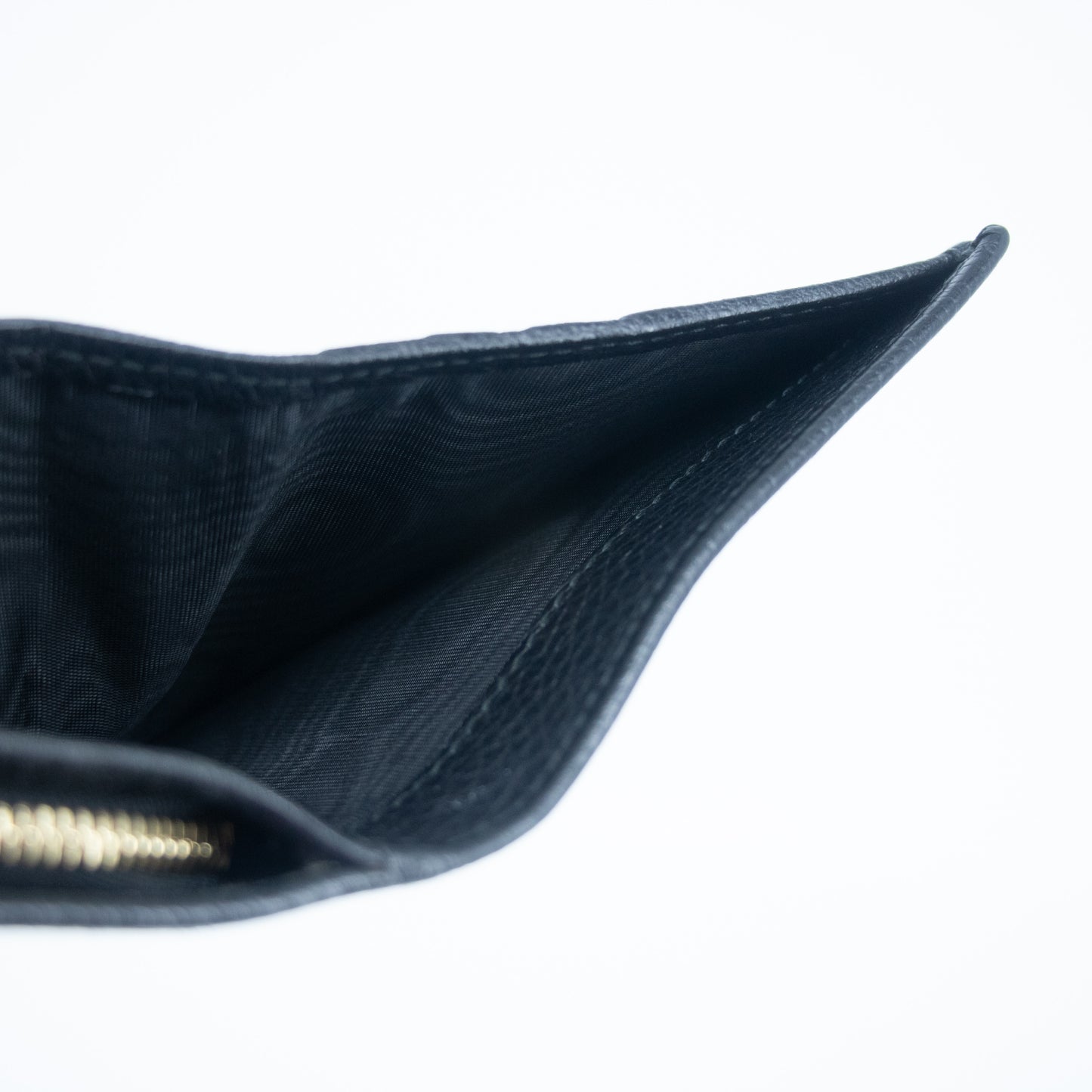 Gucci Black GG Marmont Leather Compact Wallet #2268