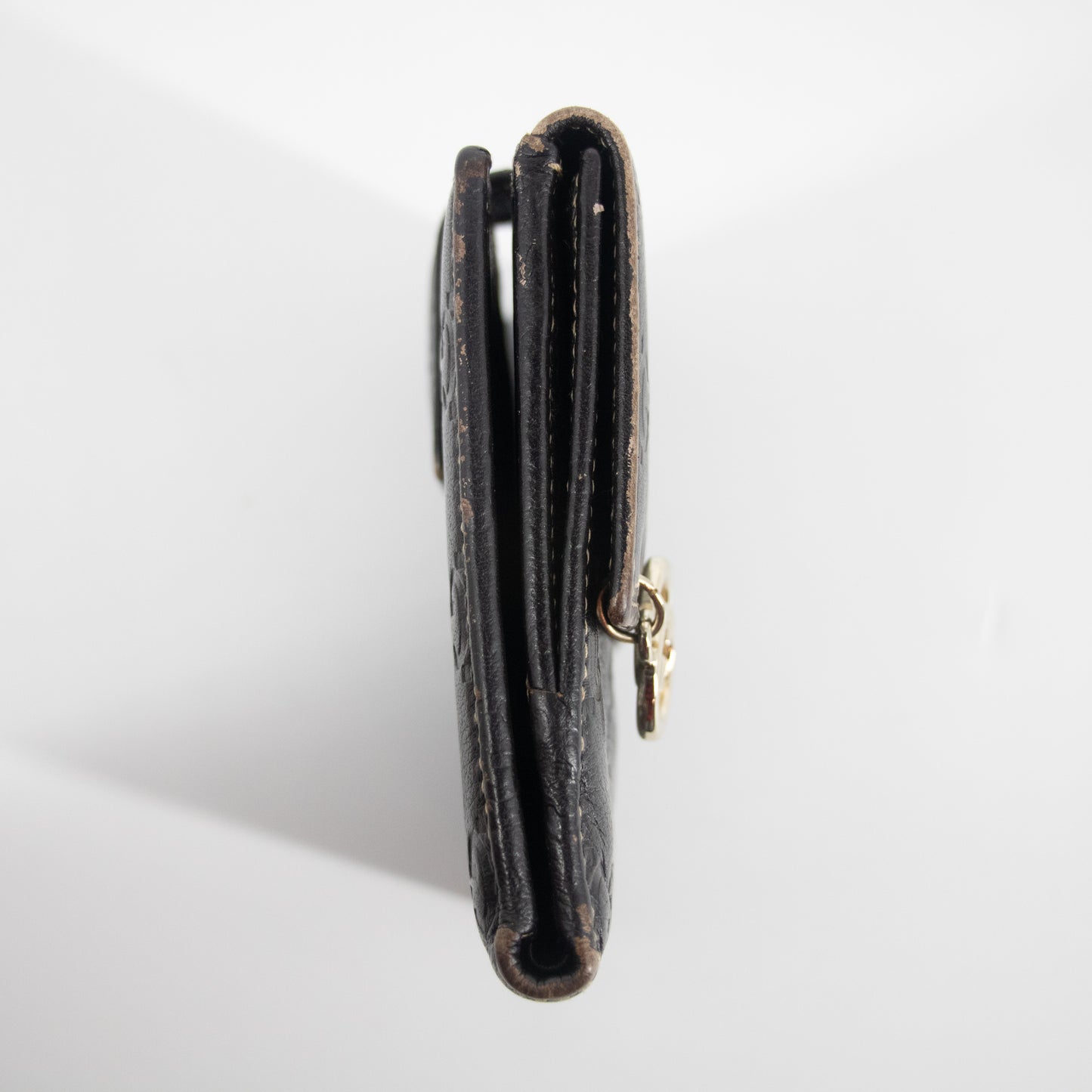 Gucci Black Guccisima Leather Compact Wallet #2284
