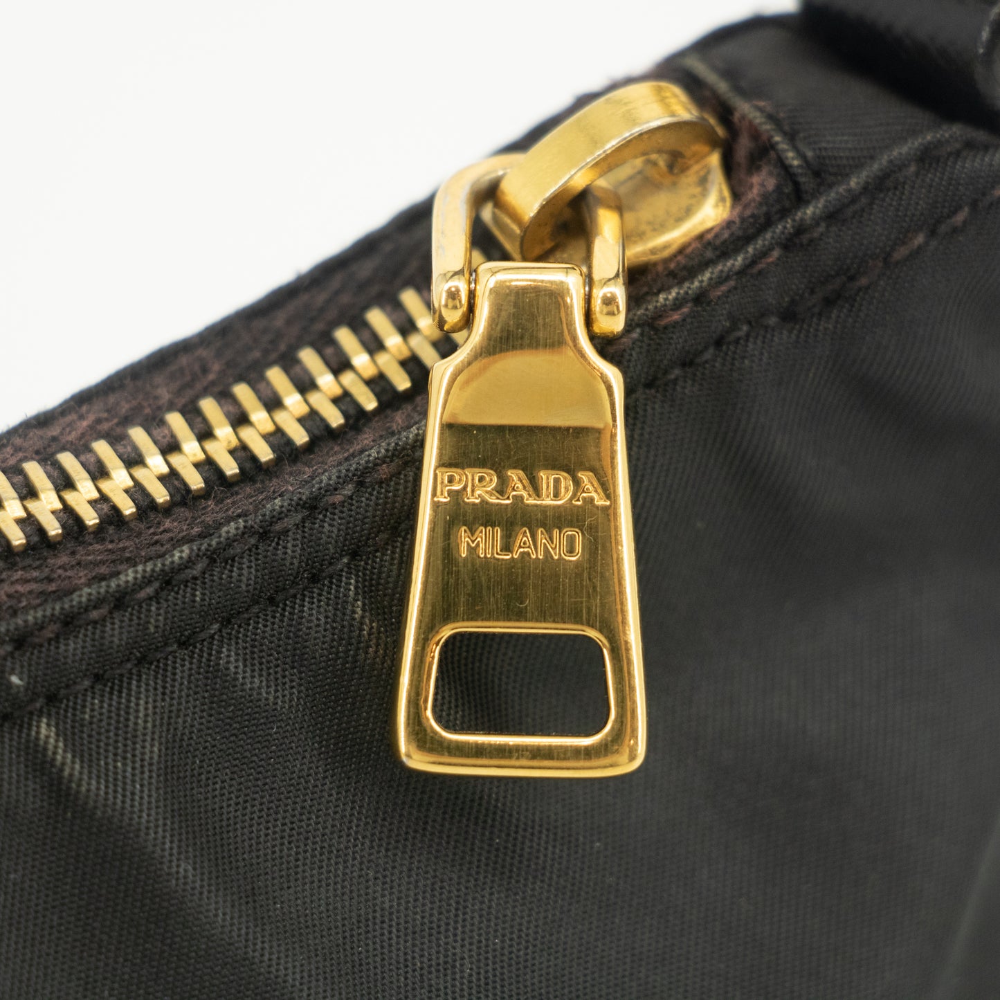 Prada Black Nylon Tessuto Pochette Bag #2308