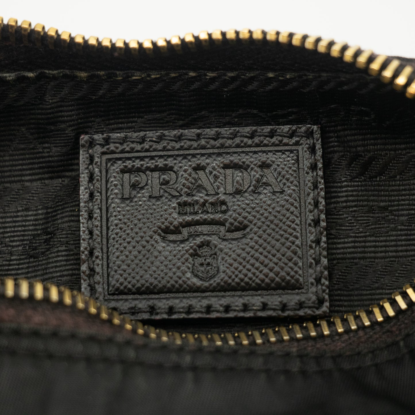 Prada Black Nylon Tessuto Pochette Bag #2308