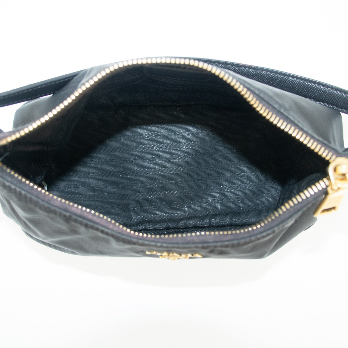 Prada Black Nylon Tessuto Pochette Bag #2308