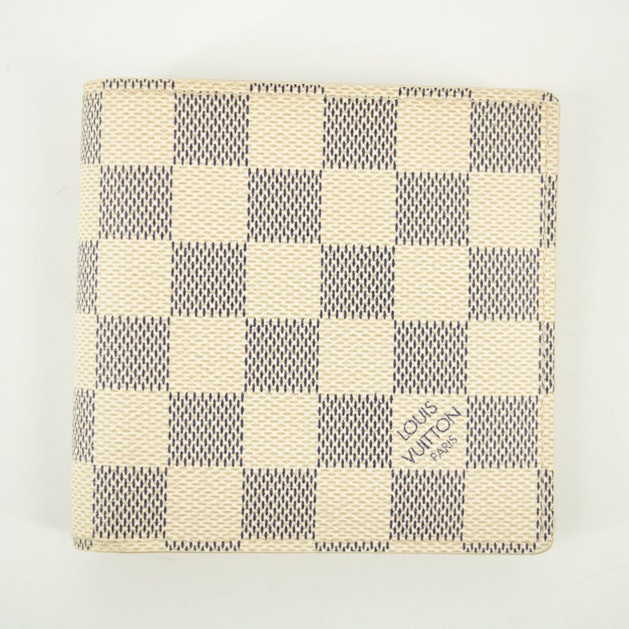 Louis Vuitton Damier Azur Marco Bifold Wallet #2371
