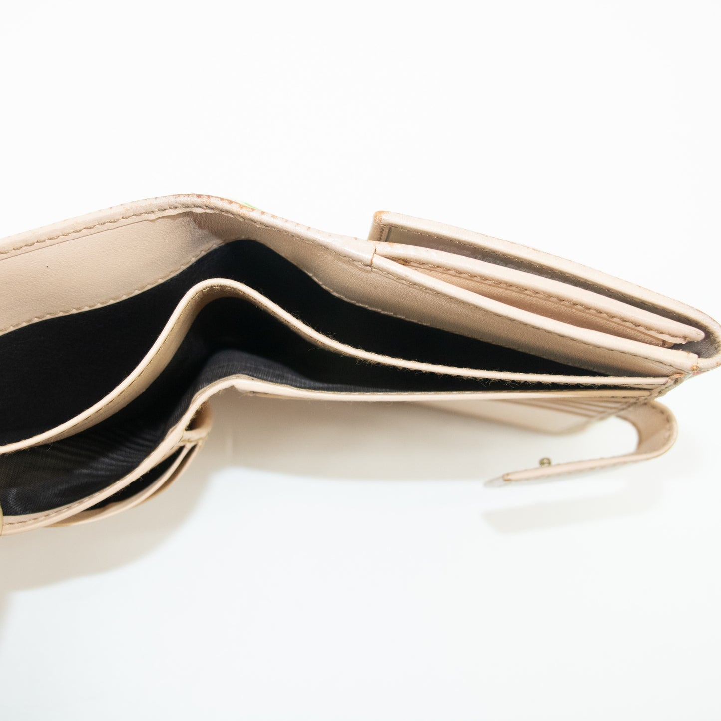 Gucci Pink Canvas x Leather Horsebit Floral Compact Wallet #2372