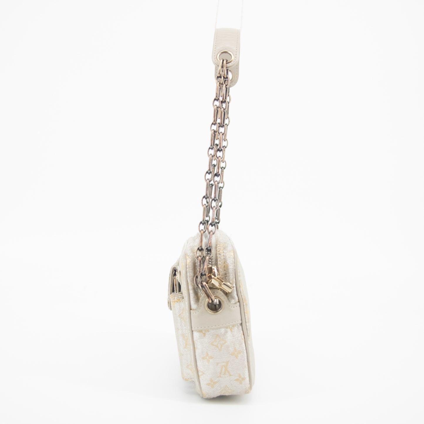 Louis Vuitton Silver Monogram Shine McKenna Shoulder Bag #2408