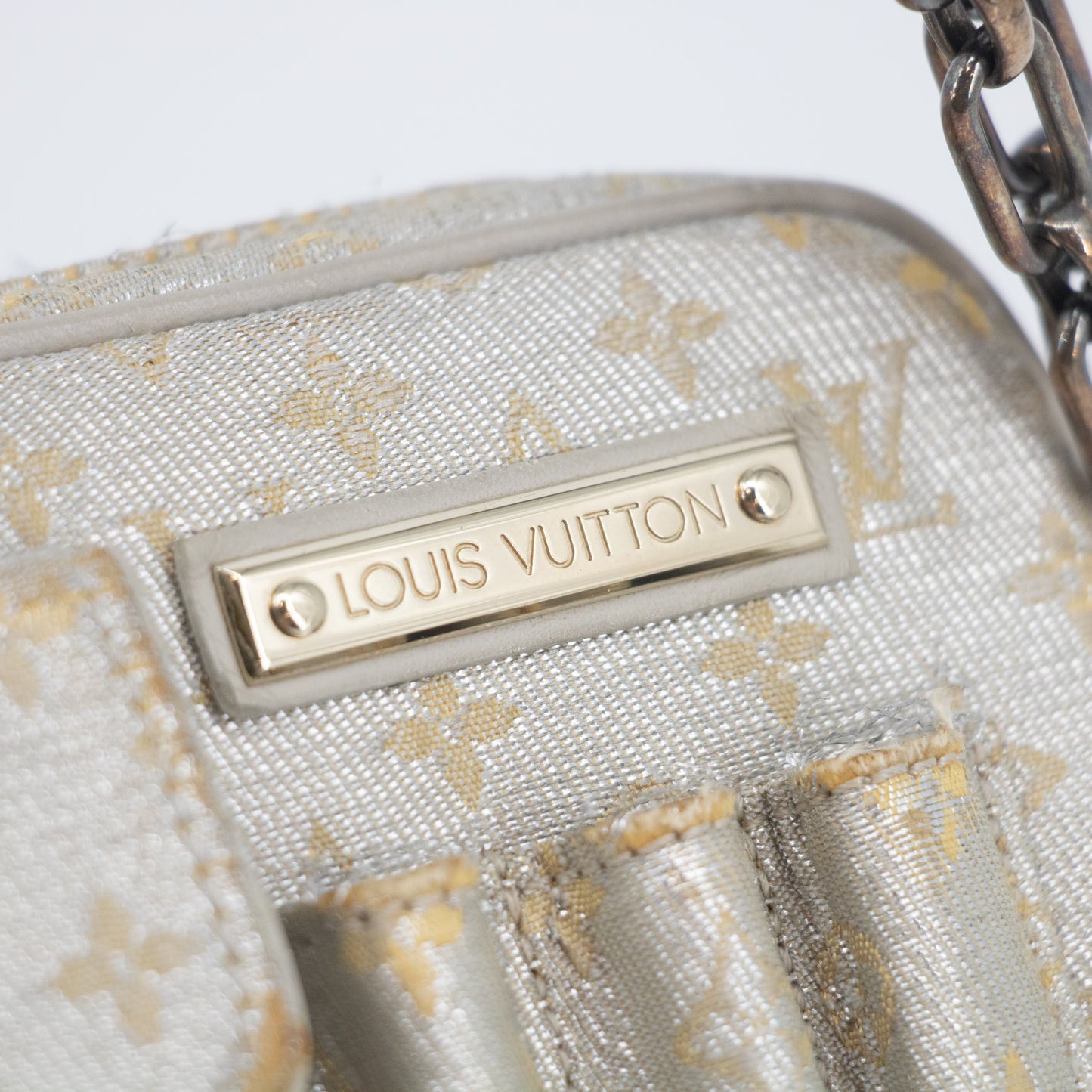 Louis Vuitton Silver Monogram Shine McKenna Shoulder Bag #2408