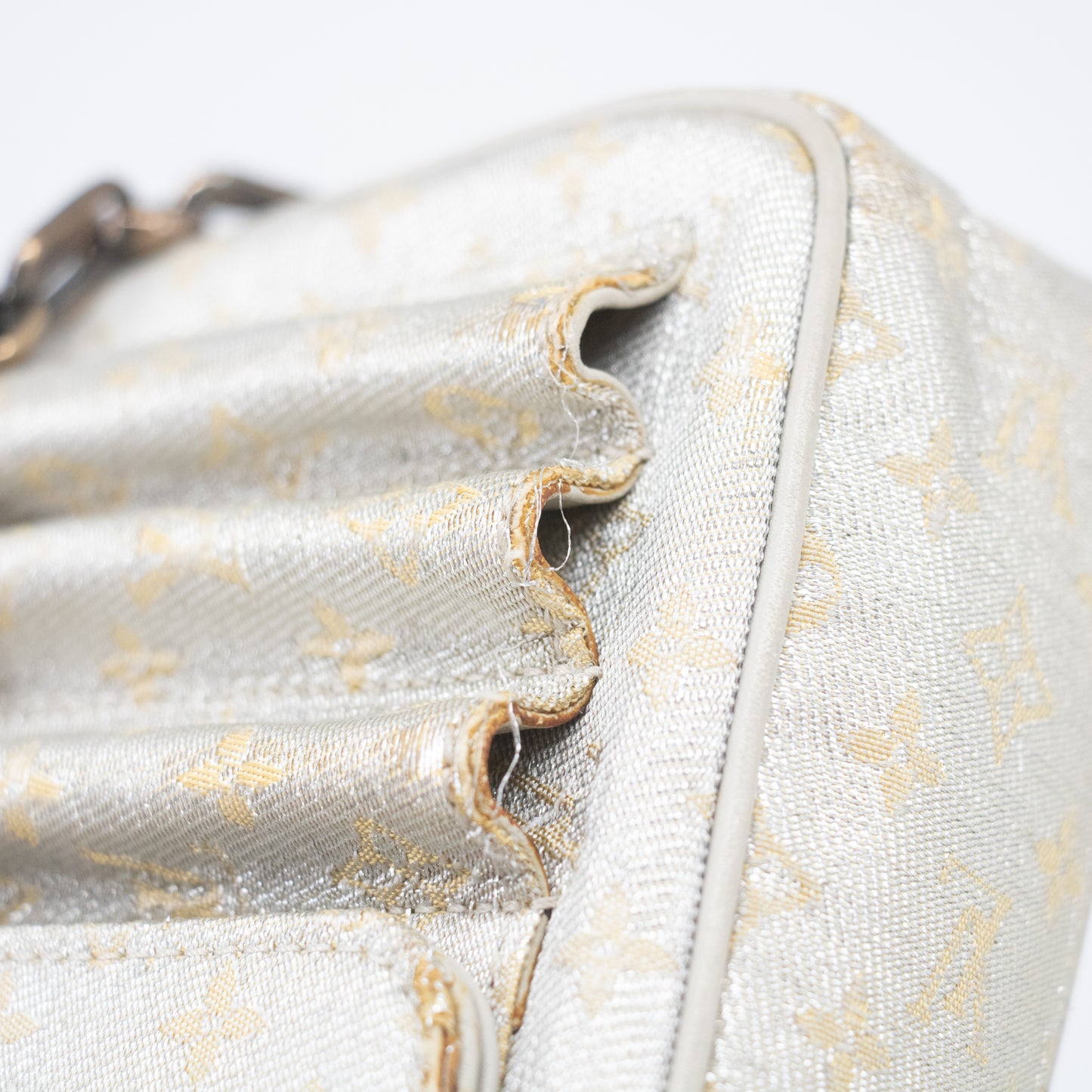 Louis Vuitton Silver Monogram Shine McKenna Shoulder Bag #2408